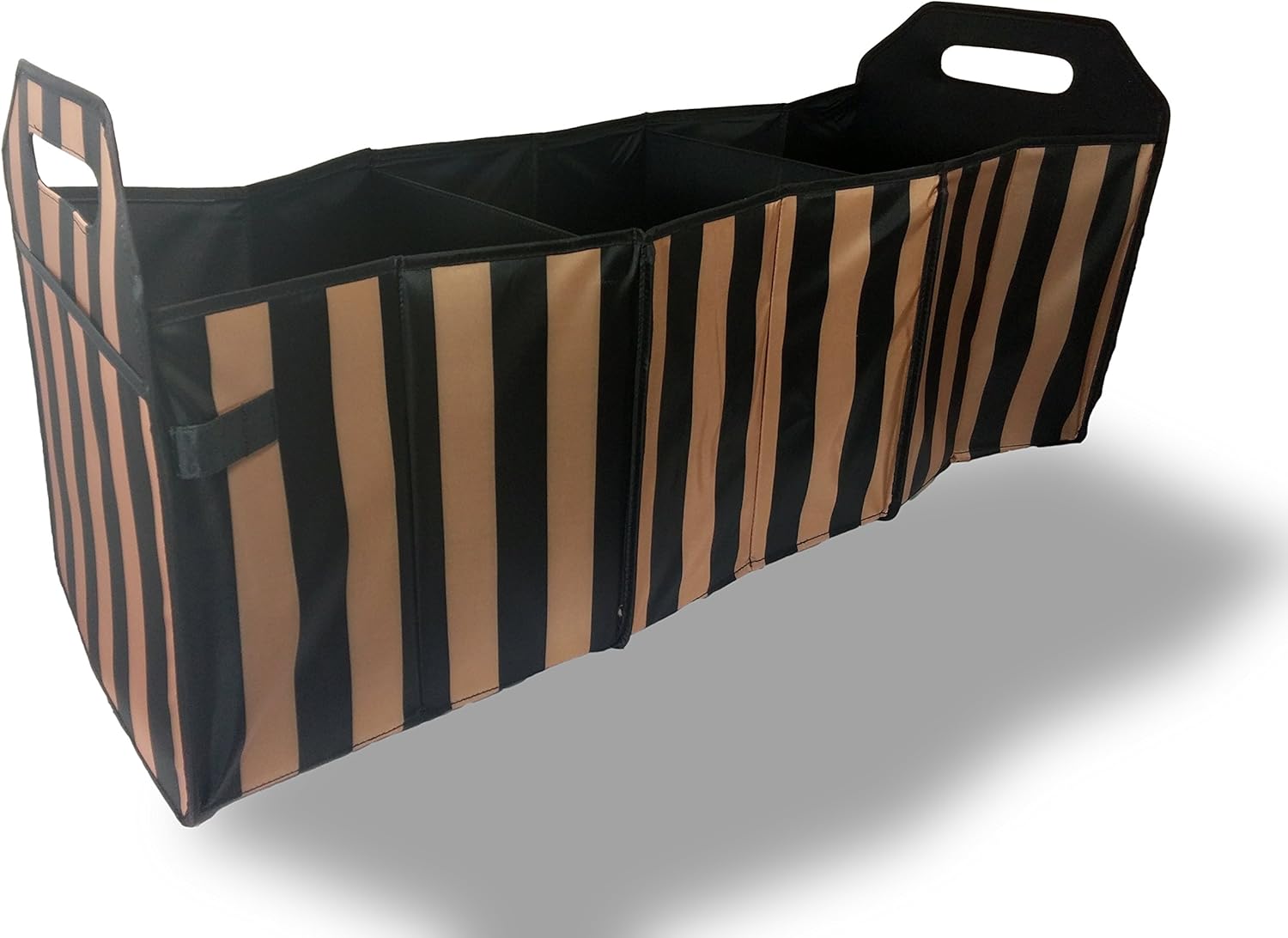 Sachi Insulated Trunk Organizer with Dividers (Stripe)