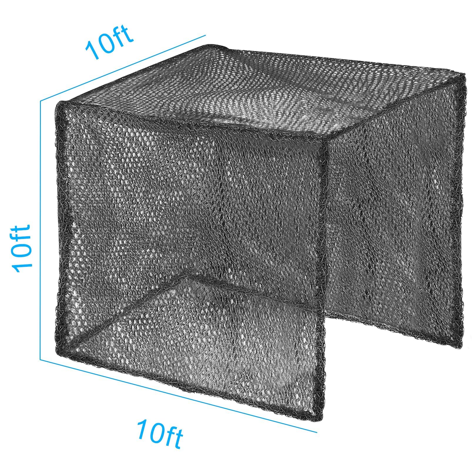 Aoneky Red de Jaula de Golf - 3x3x3M, Material Polietileno de Alta Densidad (HDPE), Jaula de Práctica para Golpes de Golf Béisbol, Red Resistente para Interior Exterior Patio Campo Garaje, sin Marco