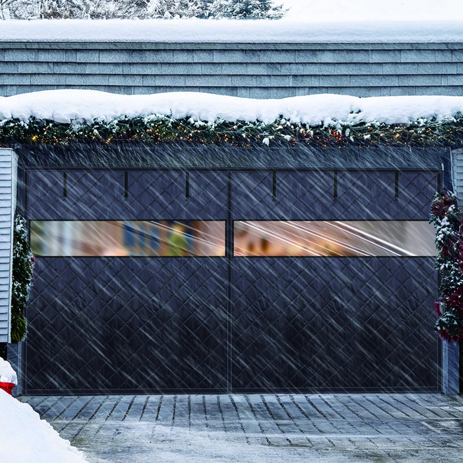 Kit d'isolation magnétique hiver pour protection courants d'air garage