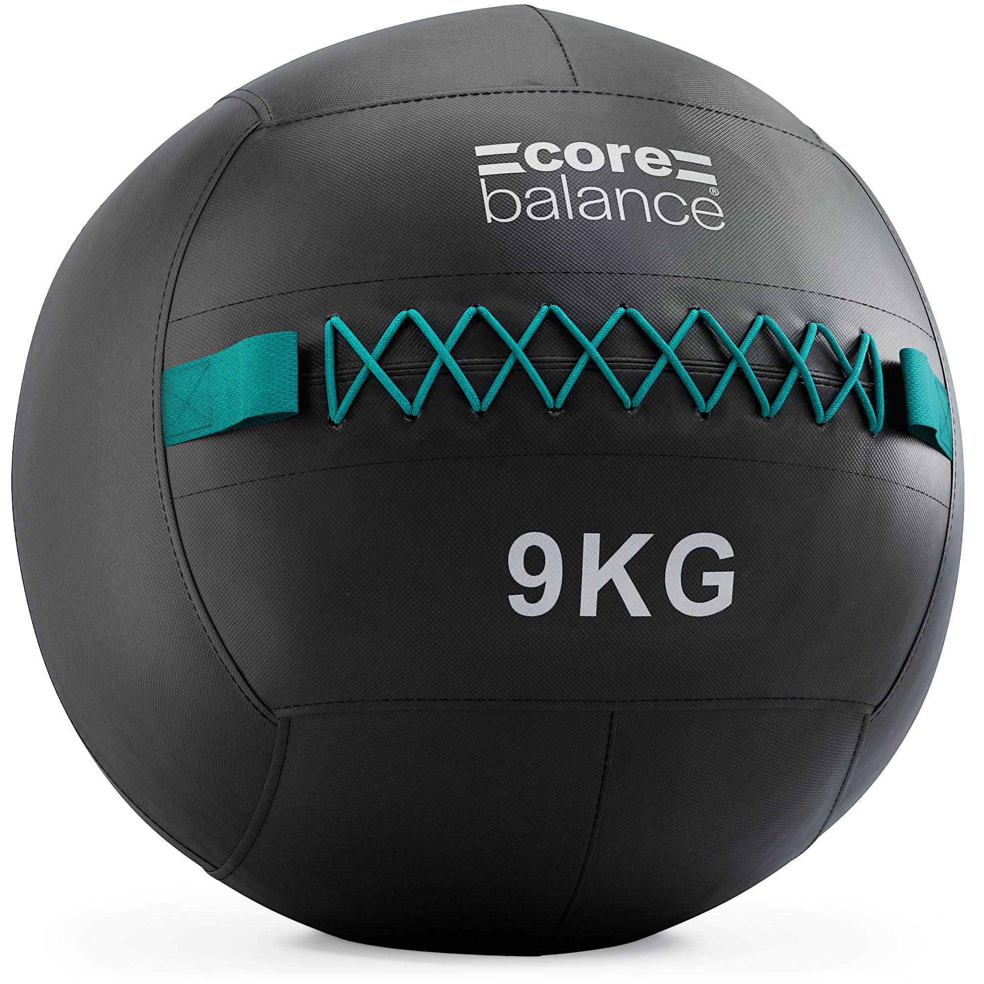 Core Balance Wall Ball 9kg, Weighted Exercise Ball for Dynamic Home, Gym & HIIT Workouts, Build Strength, Power, Endurance & Cardio Fitness, Heavy Duty PVC, Comfortable Grip, Balanced Weight, 35cm โ image 1