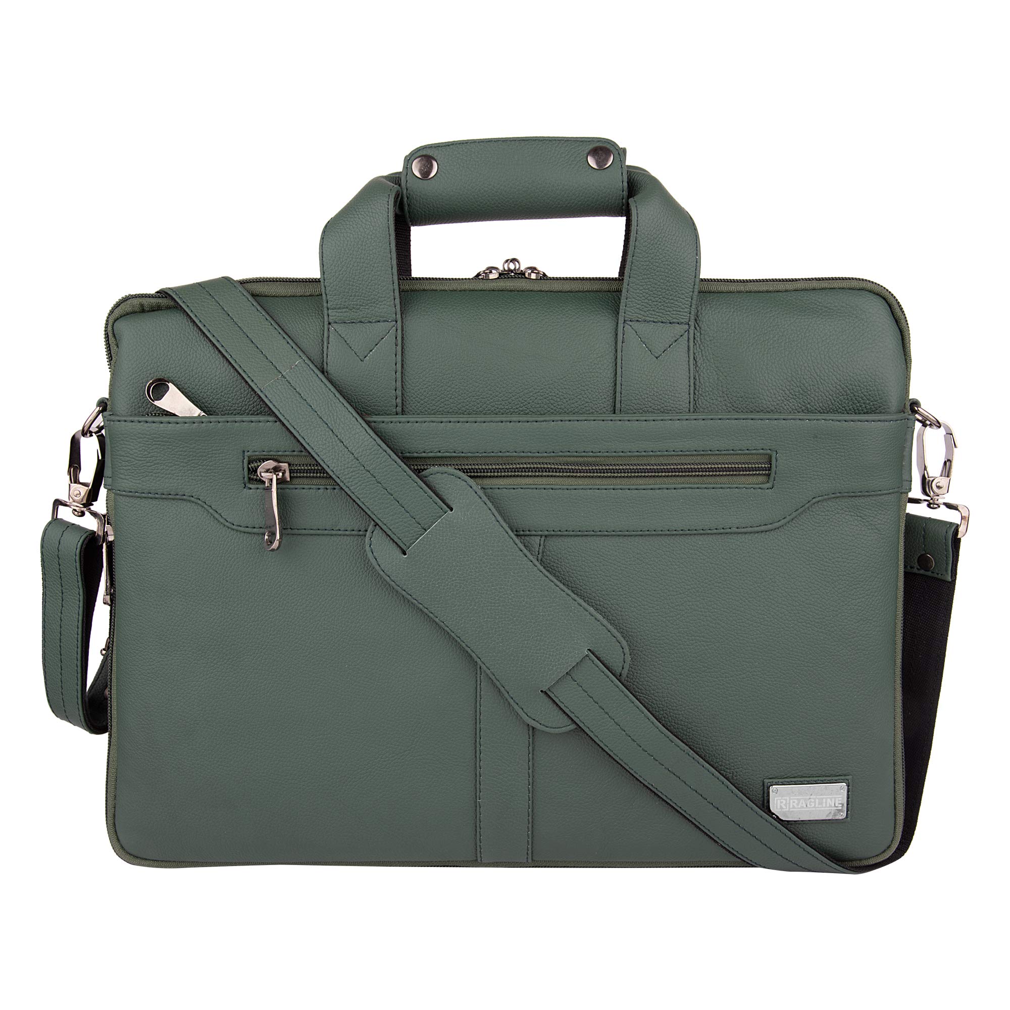 Buy RAGLINE Genuine Leather 15.6 inch Laptop Messenger Bag for Men