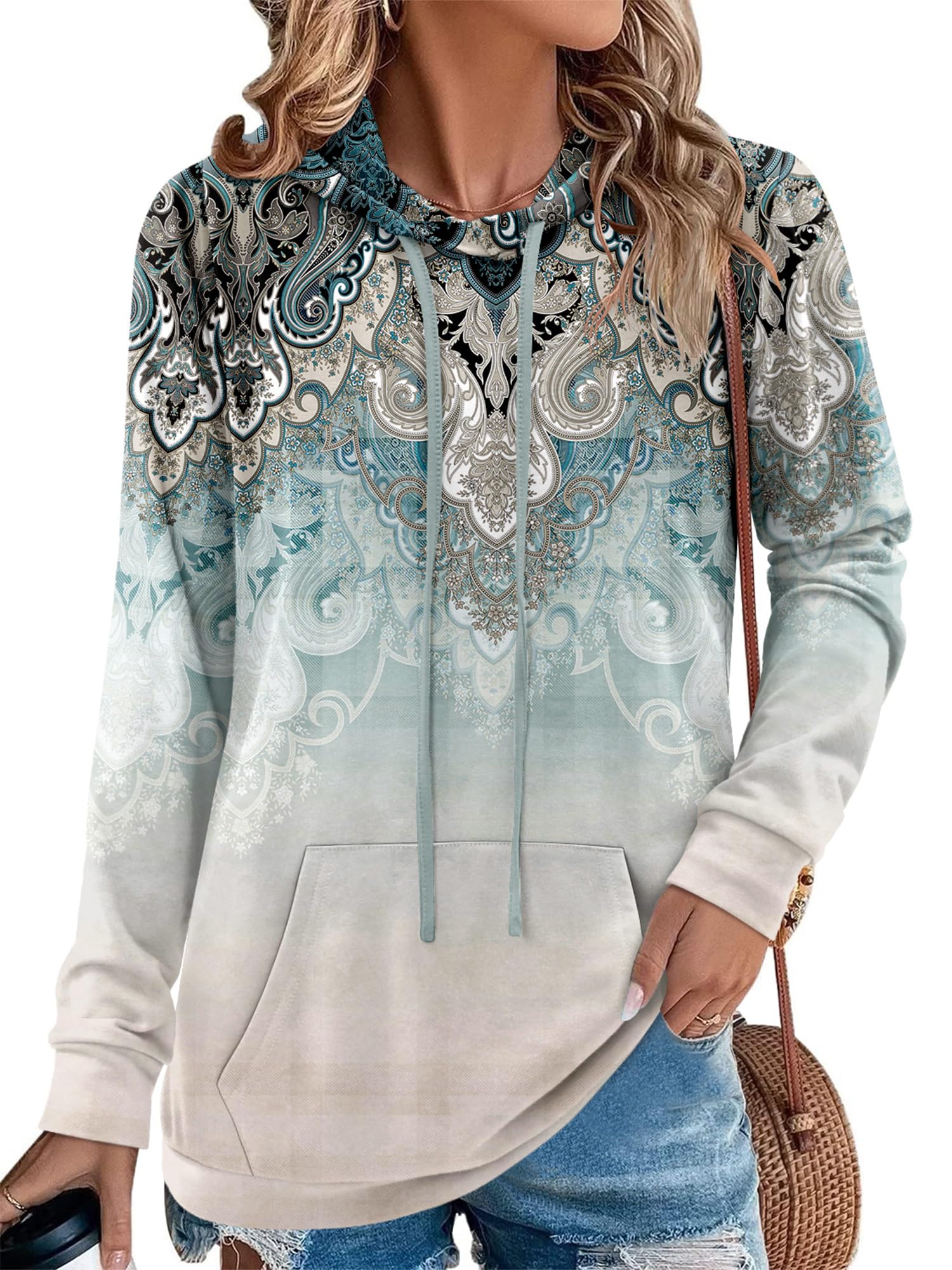 Angerella Long Sleeve Hoodies for Women Pullover Hooded Sweatshirts
