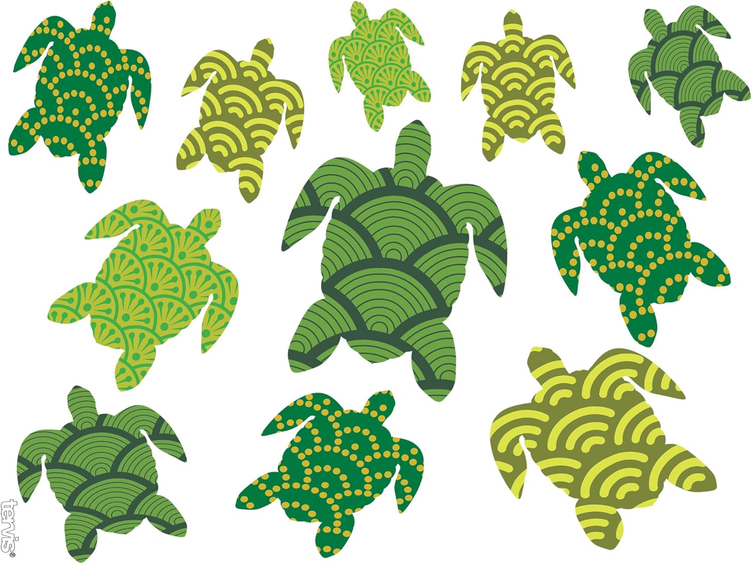 Tervis Turtle Pattern Made in USA Double Walled Insulated Tumbler Cup Keeps Drinks Cold & Hot, 24oz, Classic - Image 2