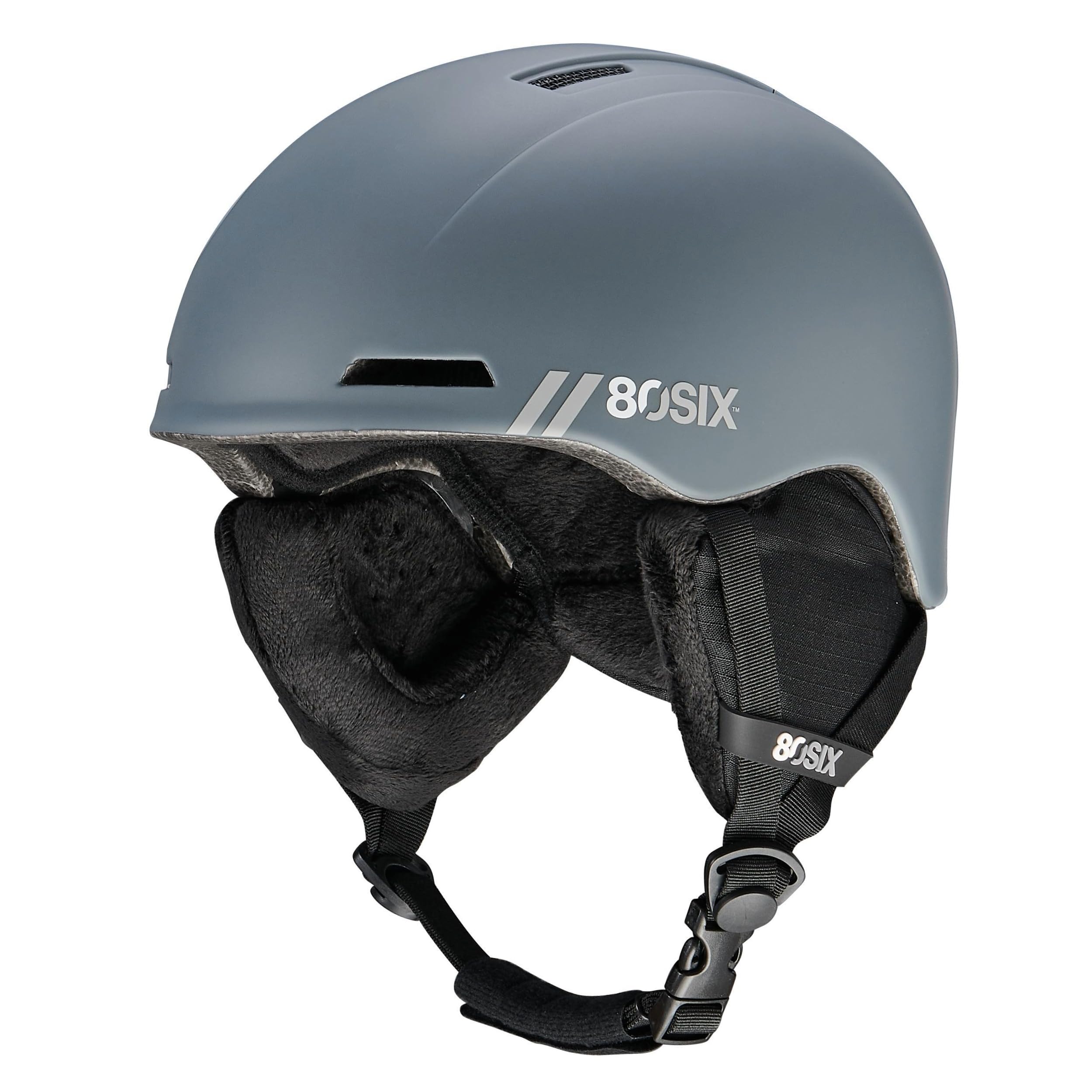 80SIX Ski Helmet – Lightweight Protection for Skiing, Snowboarding, Skating – Unisex Snow Sports Helmet for Men Women Yout (Gray Matte, M/L) (Gray Matte, L/XL) — image 1