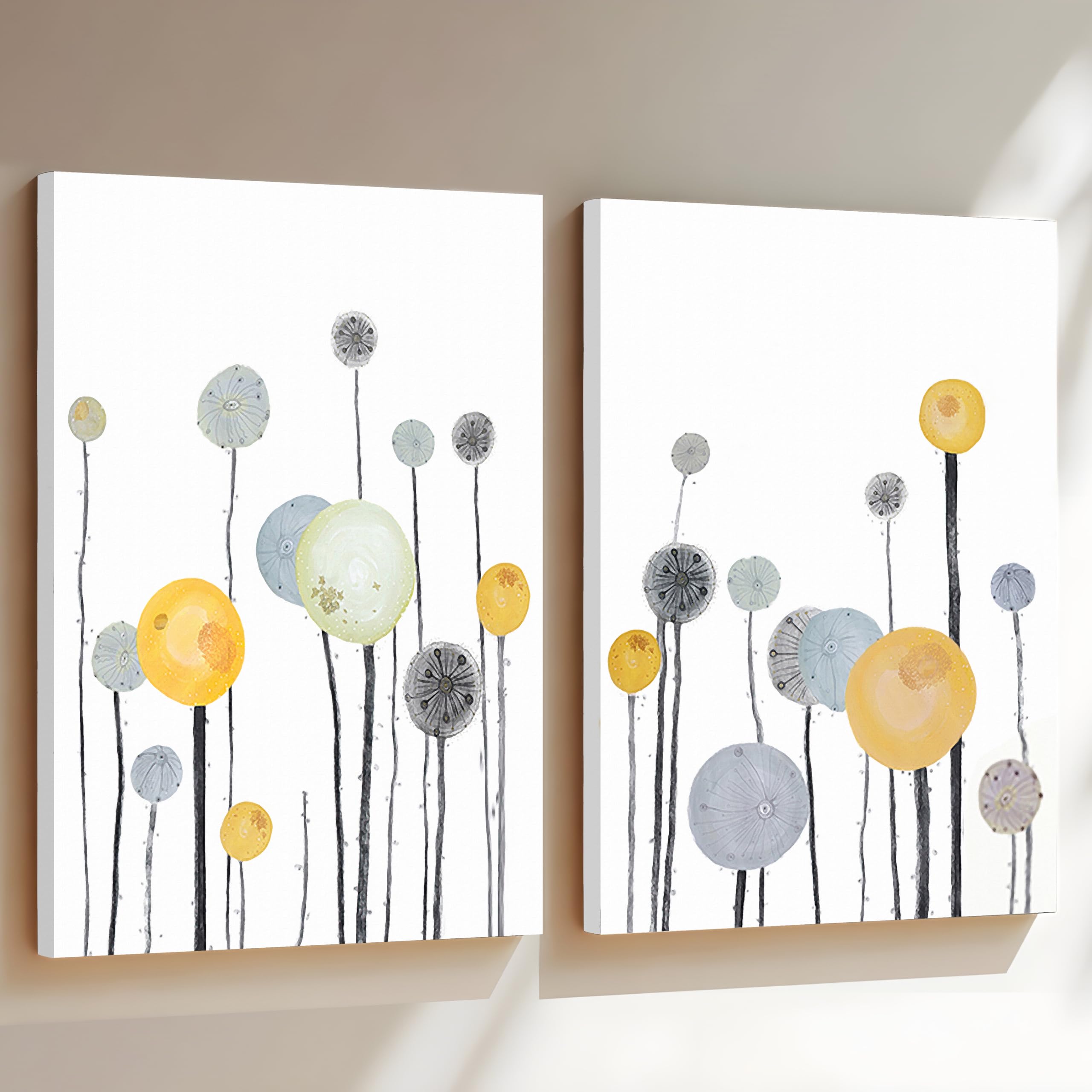 Boho Canvas Art Set - 2 Abstract Wall Paintings -13 Boho Canvas Art Set - 2 Abstract Wall Paintings -13