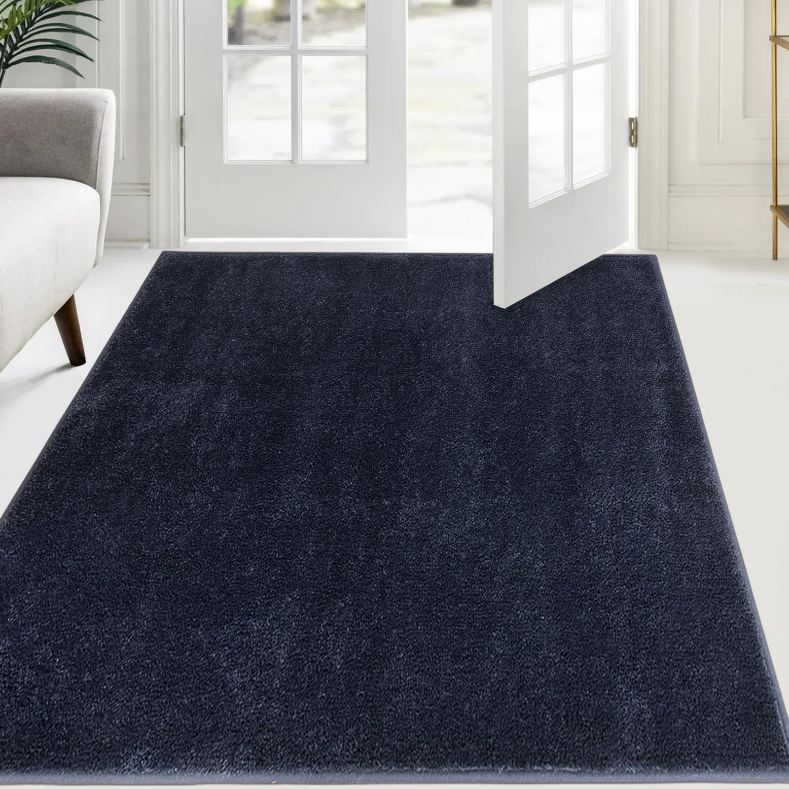 FCSDETAIL Zerbino Trappola Sporco 120 x 180 cm, Tappetino Antiscivolo Lavabile in Lavatrice, Zerbino d'Ingresso con Microfibre Morbide Assorbenti per Cane, Ingresso, Porta e Corridoio