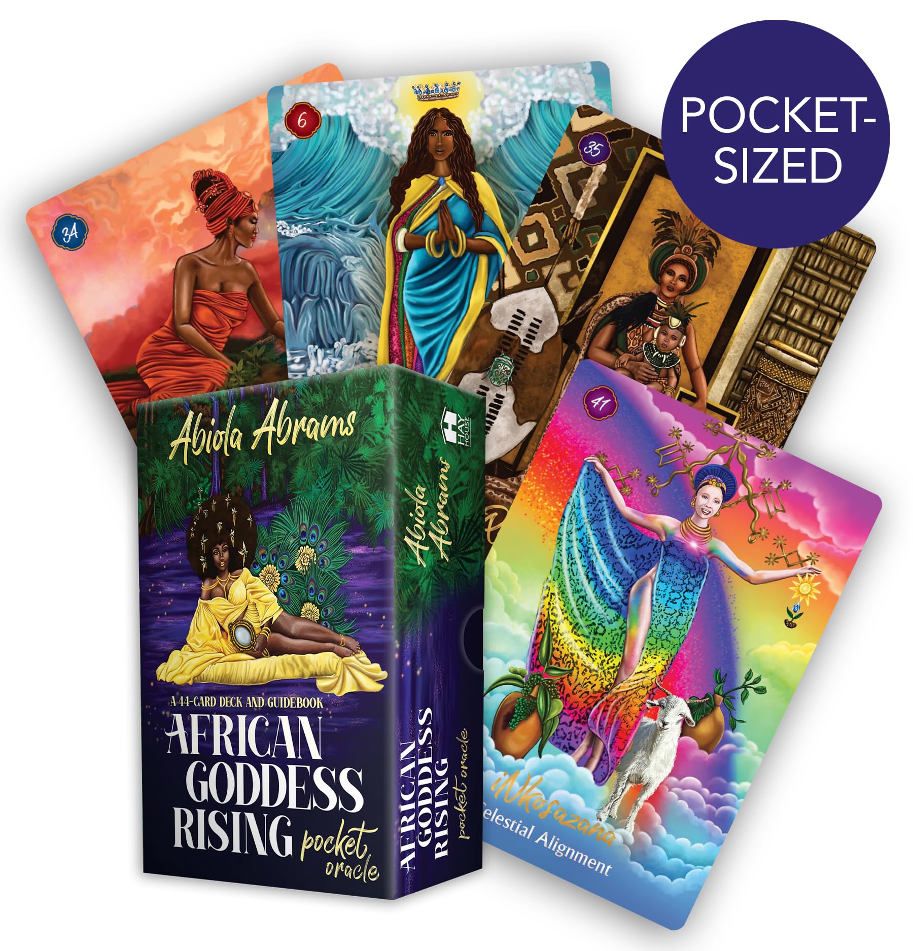 African Goddess Rising Pocket Oracle: A 44-Card Deck and Guidebook