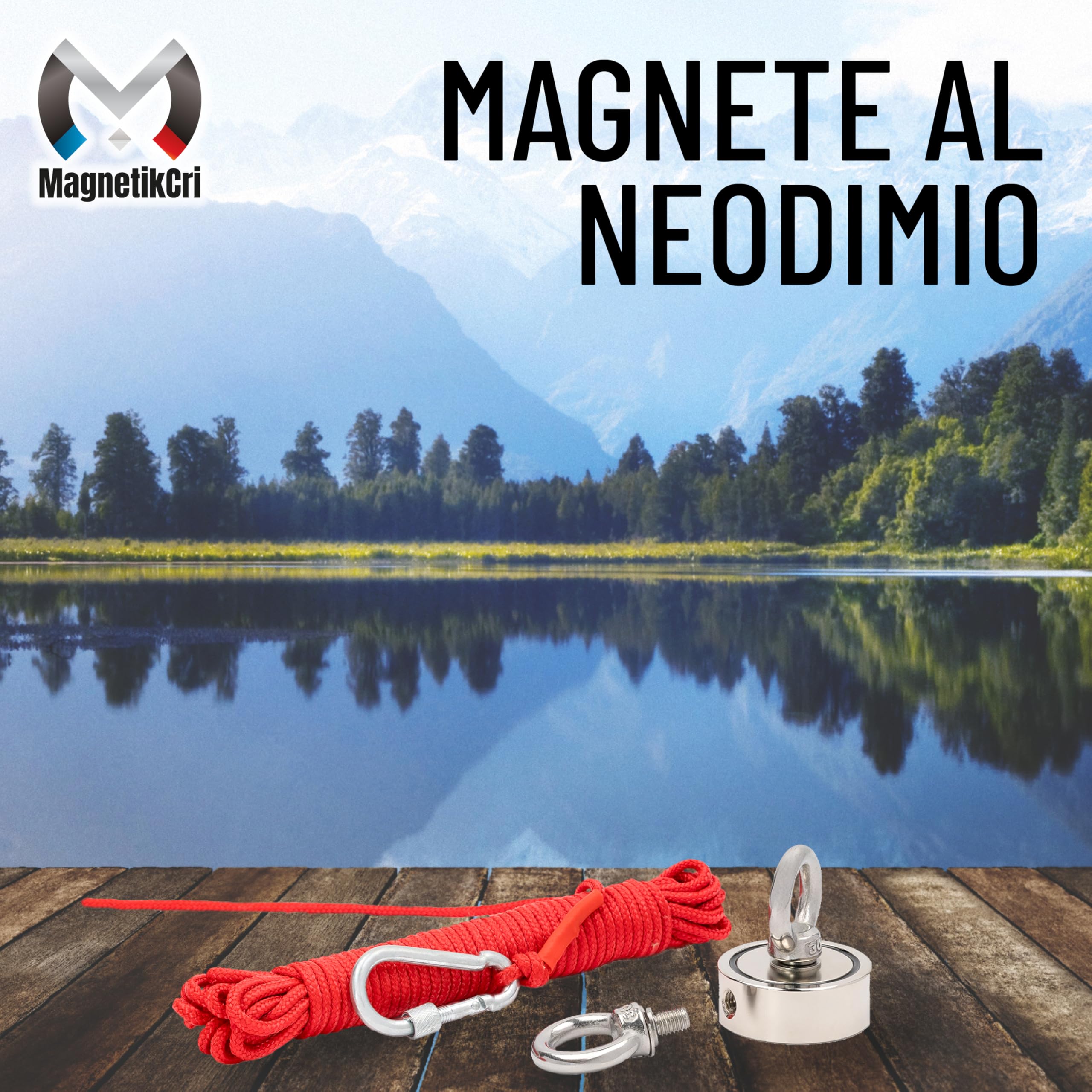 MagnetikCri - Magneti Neodimio, Con Protezione in Acciaio, Calamite Potenti Neodimio Con Capacità Di Carico 100Kg