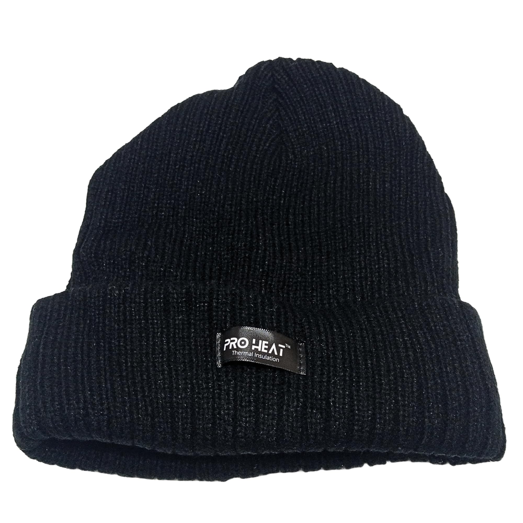 MJ StuffUnisex Thermal Insulated Beanie Hat - Black Winter Hat for Men and Women, Heated Clothing, Fleece Lined, Ideal for Hiking and Skiing, One Size Fits All