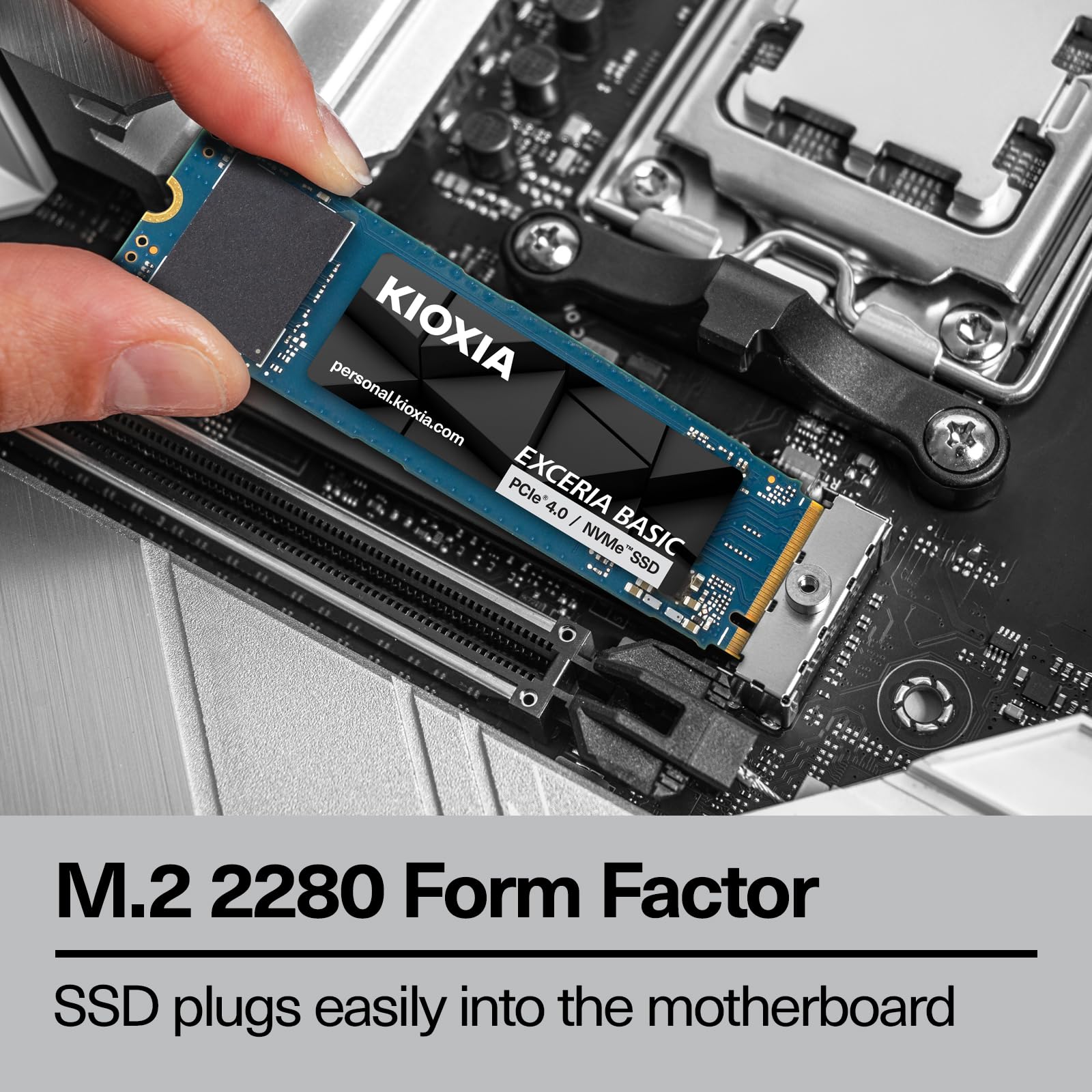 KIOXIA EXCERIA BASIC – 1TB M.2 2280 NVMe SSD – PCIe 4.0, up to