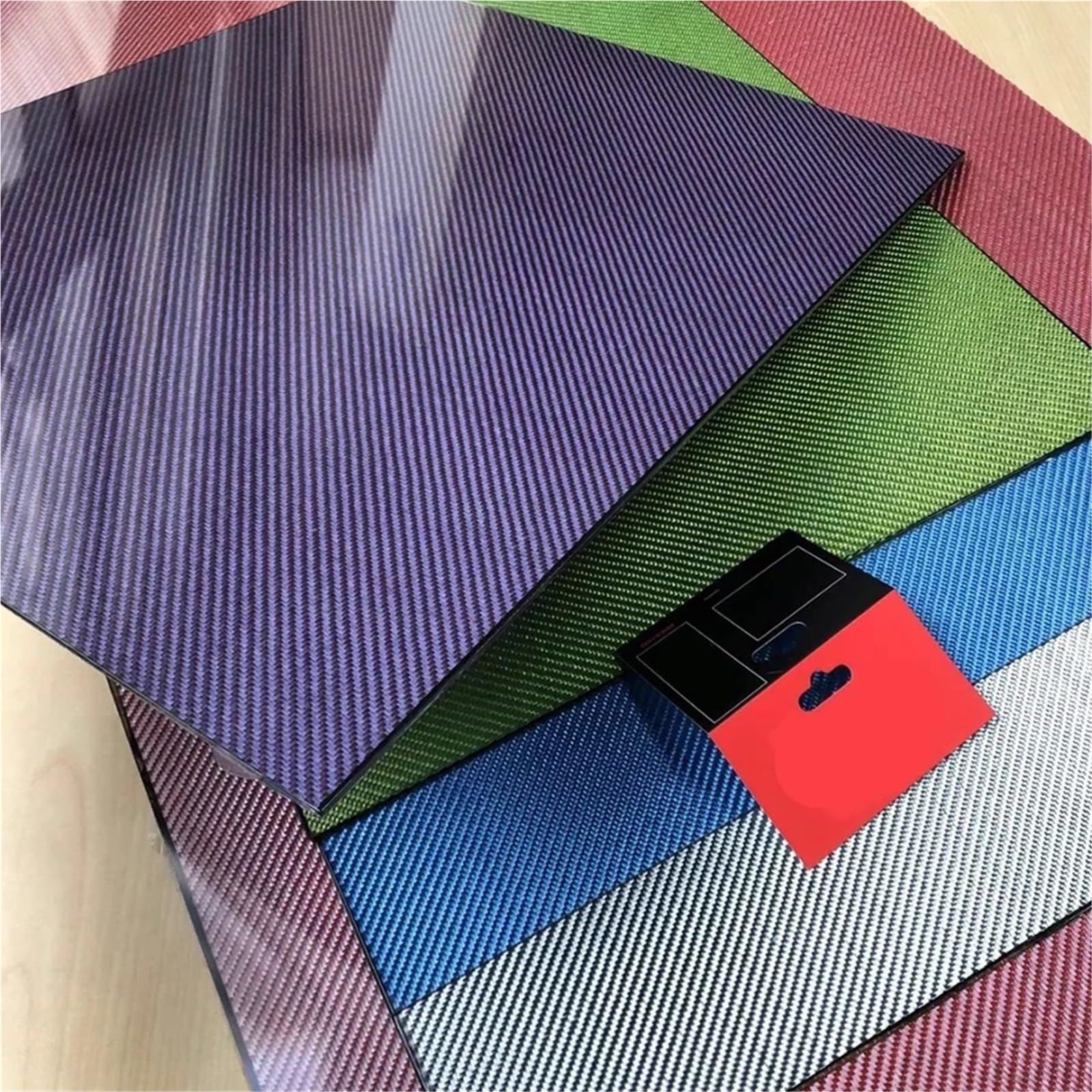 400x500mm 3K Colorful Carbon Fiber Sheet Thickness 1.0mm 1.5mm 2.0mm 2.5mm 3mm 4mm Multicolor Carbon Fiber Composite Board Panel 3k Carbon Fiber(400x500x4.0 Blue)