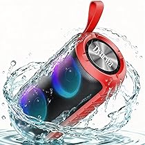 Cassa Bluetooth Portatile Potente 24W, Altoparlante Bluetooth 5.3 con Suono Stereo, IPX6 Speaker Bluetooth con Luce LED, Abbinamento TWS, 12H di Autonomia, Chiamata Senza Mani per Casa, Esterno,Viaggi