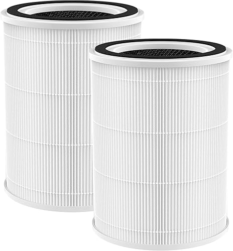 TPAP001 H13 True HEPA Filtro de repuesto, compatible con TOPPIN TPAP001 Comfy Air C2 purificador de aire, filtro de aire HEPA 4 en 1, pieza #