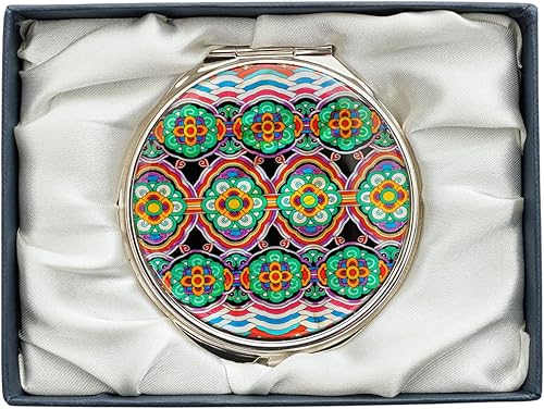 Miniatura 43 de February Mountain Espejo Compacto de Nácar – Doble Magnificación Regalo para Mujeres, Mamá, Hermana – Idea de Cumpleaños o Navidad (1, Heritage