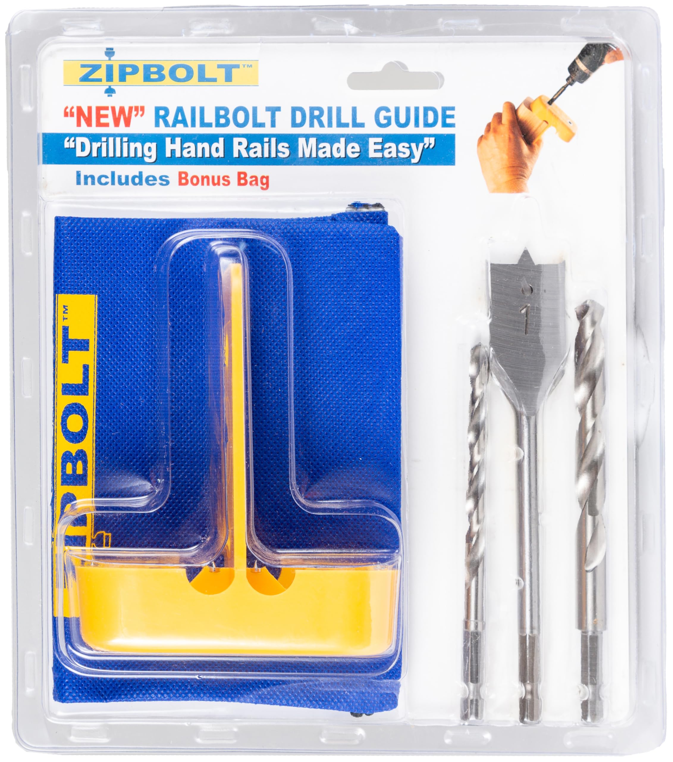 Zipbolt Railbolt Drill Guide - Easy Staircase Installation -1