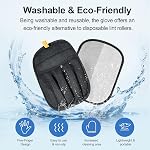 PAWPAL Pet Grooming Kit, Deshedding Gloves (1 Pair) + Electrostatic Hair Remover, Washable 5-Finger Brush for Dogs & Cats with Short & Long Fur, Removes Hair from clothes Furniture, Carpet & Car Seats