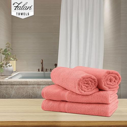 Miniatura 4 de Falari Juego de toallas de baño de alta calidad, 100% algodón hilado en anillo, para hogar, hotel, spa, extra grande, 27 x 54 pulgadas, máxima