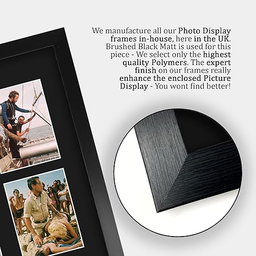 Miniatura 6 de HWC Trading Jaws 16 x 12 pulgadas (A3) - Regalos impresos firmados con autógrafo, montaje de presentación para fanáticos de recuerdos de películas,