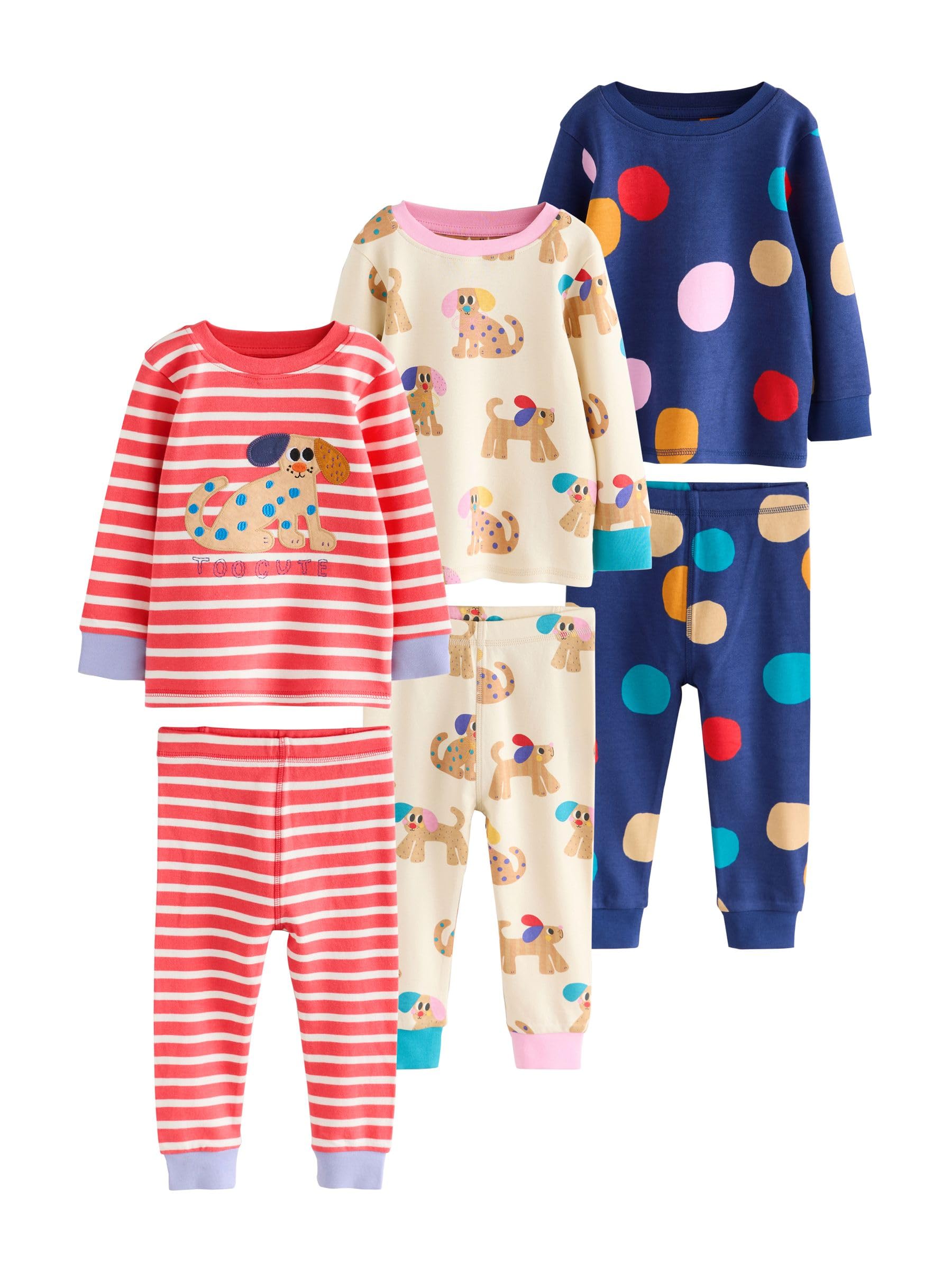 NEXT Niñas Pack de 3 Pijamas cómodos