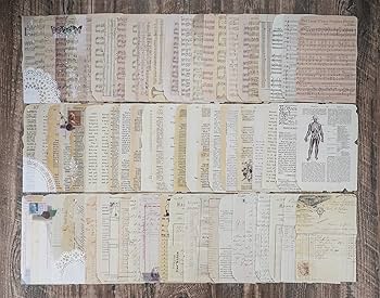 Amazon.com: 150 Sheets of Scrapbook Paper, Vintage