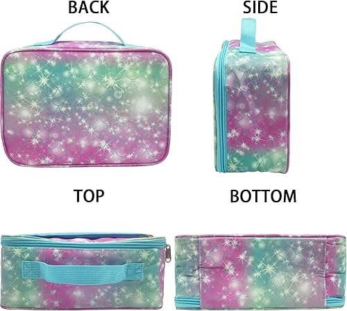 Miniatura 6 de Kulle Lonchera aislada, lonchera para niños y niñas, bolsa suave duradera y bolsa de almuerzo congelable, bolsa de almuerzo reutilizable para niños,