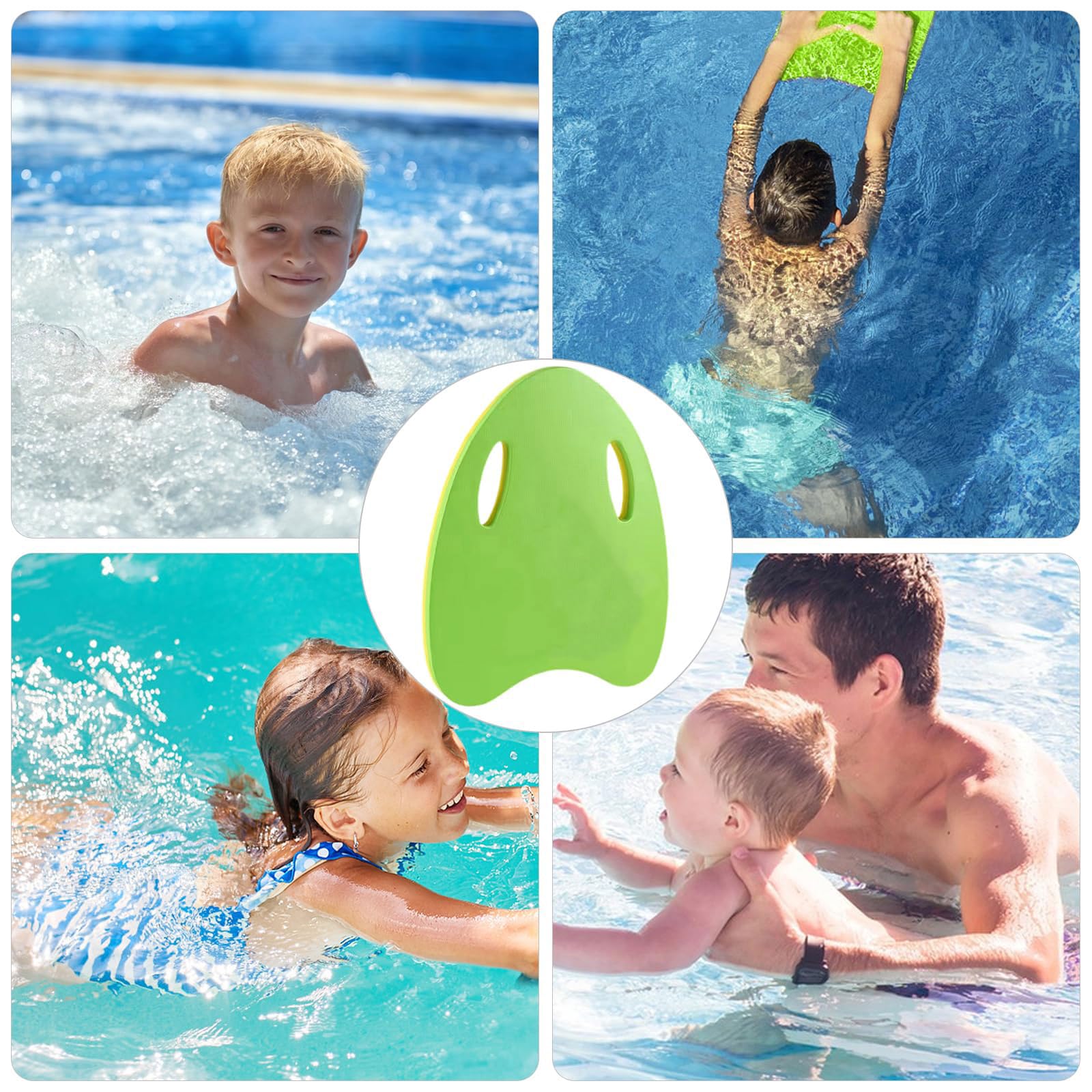 2 Pezzi Tavoletta Nuoto per Adulti & Adolescenti Tavola da Allenamento Nuoto in Schiuma Eva con Fori per Le Mani sicuri Accessori Nuoto Allenamento per Esercizi di Nuoto e Allenamento