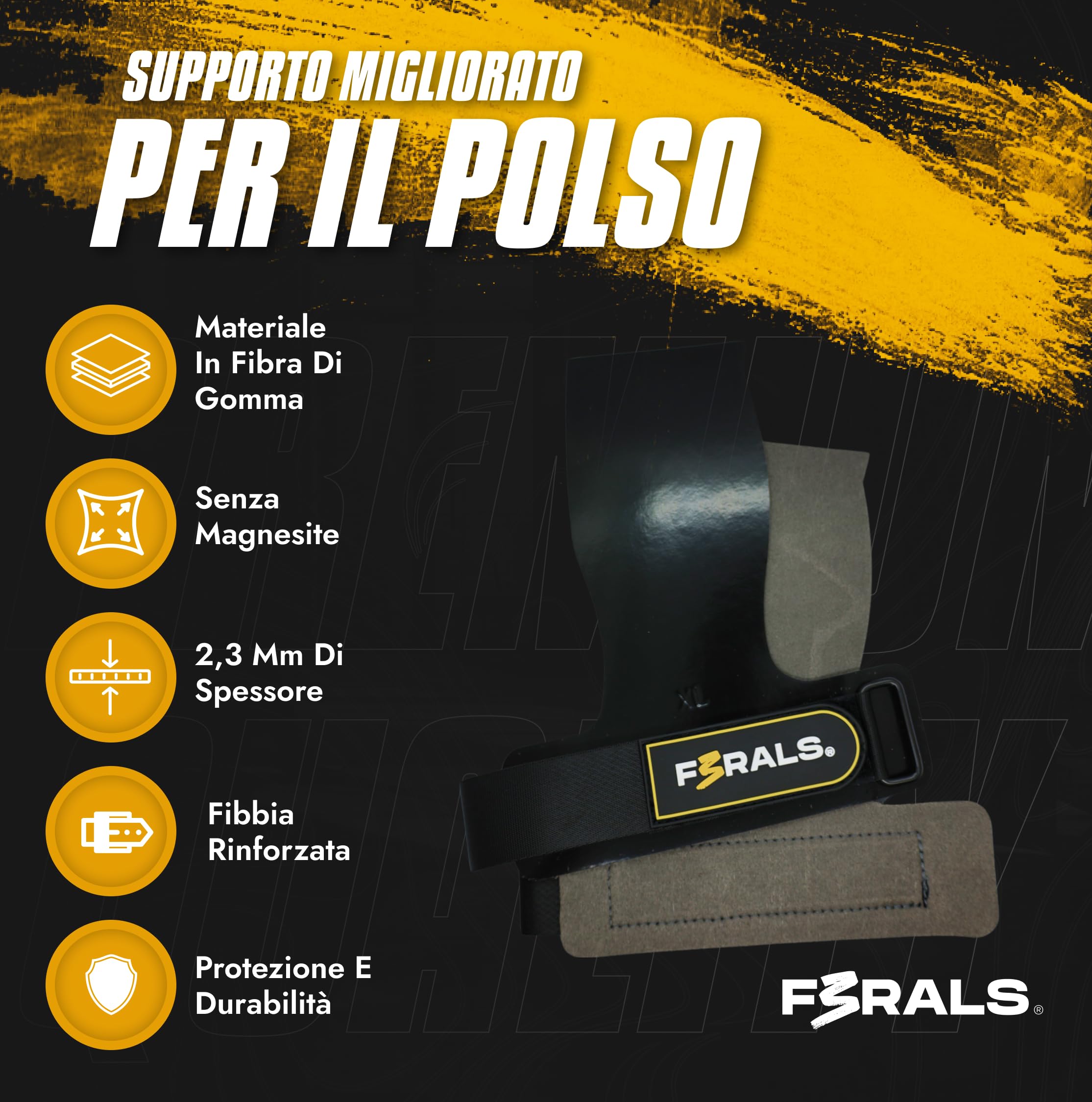 Paracalli Palestra Cross Training | Grip 2.3mm Senza Magnesio - Guanti Fitness Protezione Mani Unisex