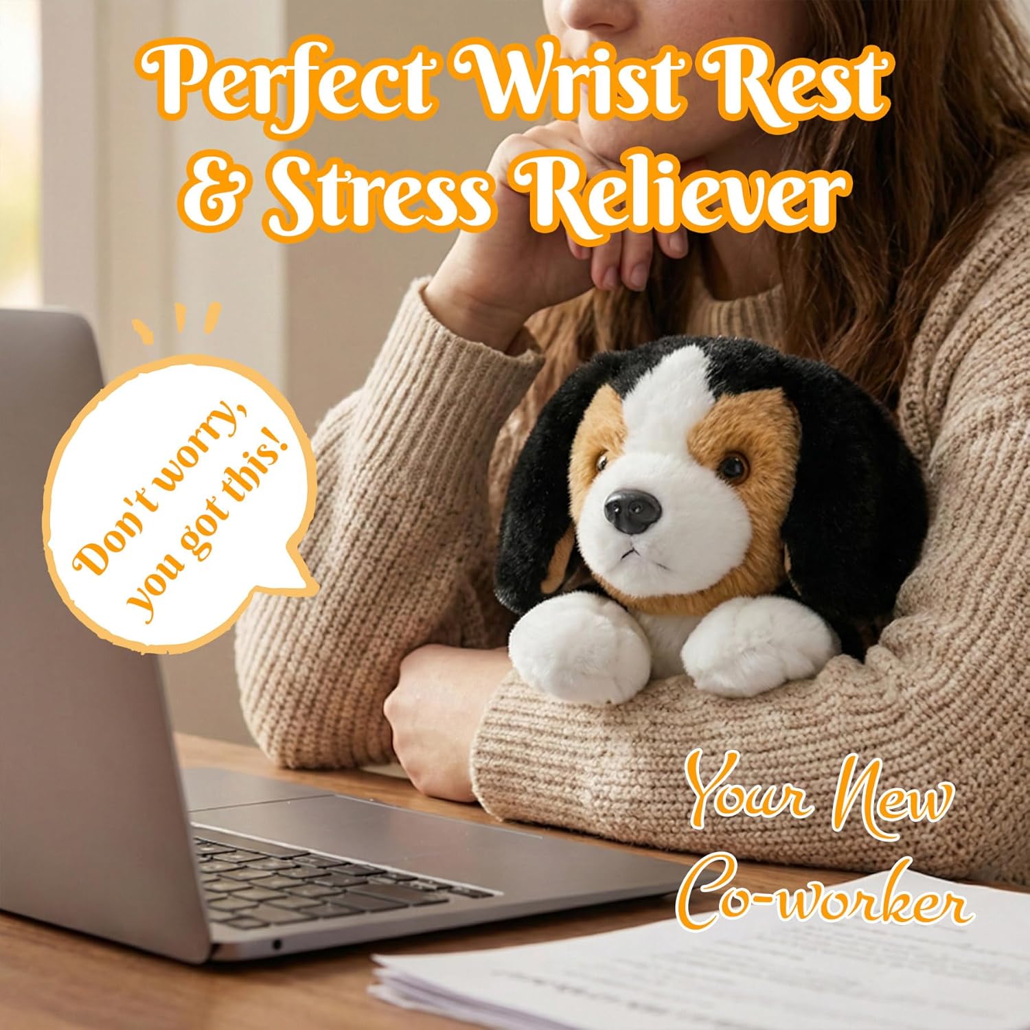 Plush Toy Stuffed Animal 12″ Soft Plush Puppy Dog Sleep Soother Adorable Plushie Stuffed Animal for Kids Toddlers Boys Girls Christmas Birthday Dog Plush Beagle