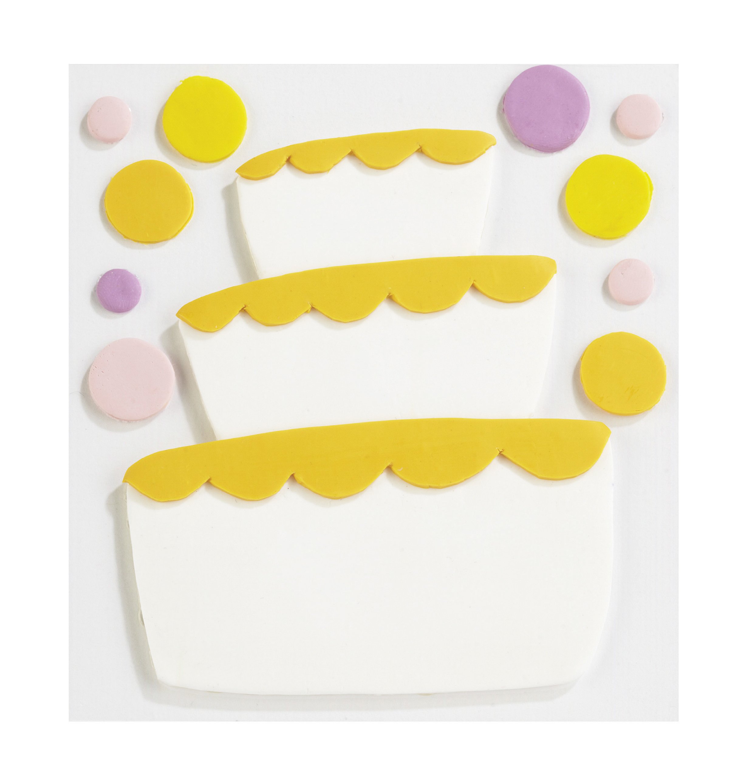 Confections Fondant Tier Cake Dimensional Sticker