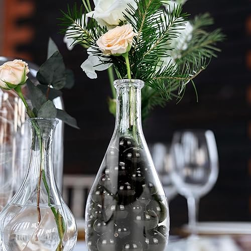 Miniatura 5 de BYMORE 300 cuentas flotantes para jarrones, relleno de jarrón de perlas sin agujero, para centros de mesa de velas flotantes, bricolaje, boda,