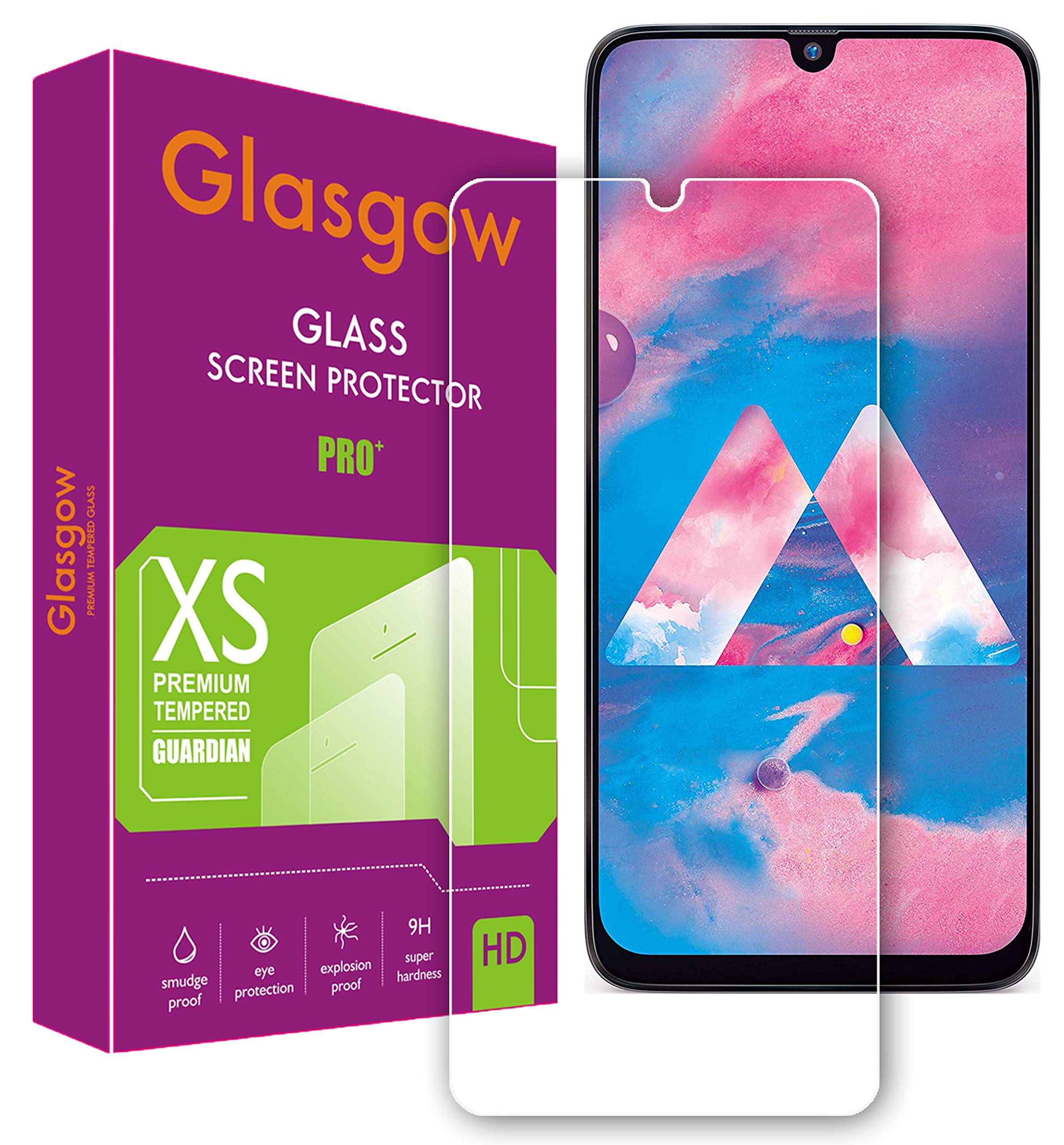 Glasgow 9H+ High Definition [HD] Tempered Glass for Samsung M31 Screen Protection Premium Product [Curved Edges] [Gorilla] (B084YZY8WD) Amazon Price History, Amazon Price Tracker