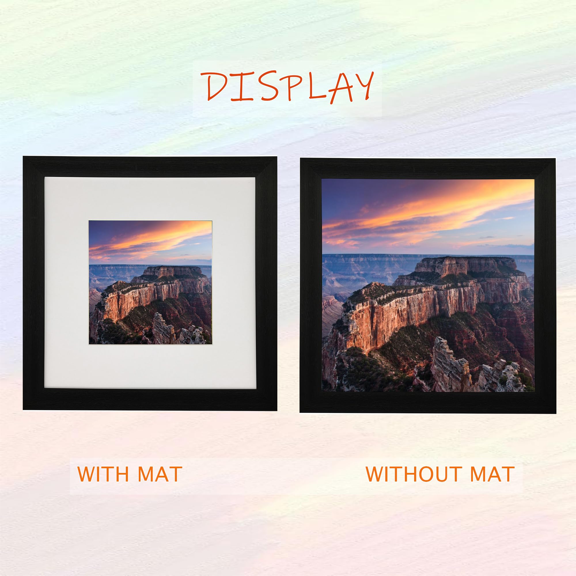 Amazon.com - EVQUIT 8x8 Photo Frame Gallery Picture frame with 5x5