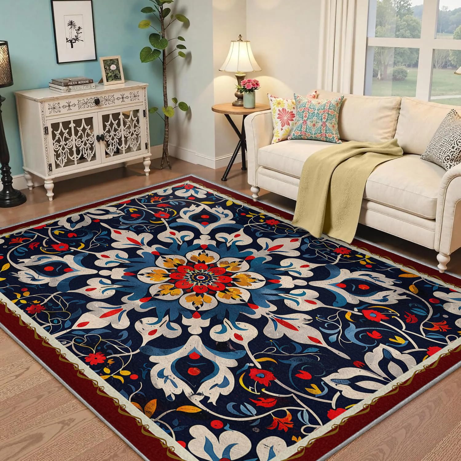 Tapis antidérapant 80x120cm lavable idéal contre les glissades