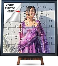 SAVRI Gifts –Customized Wooden Puzzle Frame with Stand (8x8 Inches)-Personalized Frame for Your Special Girl | Best Gift for Girlfriend, Wife, Daughter, Birthday, Sister Anniversary & Valentine’s Day