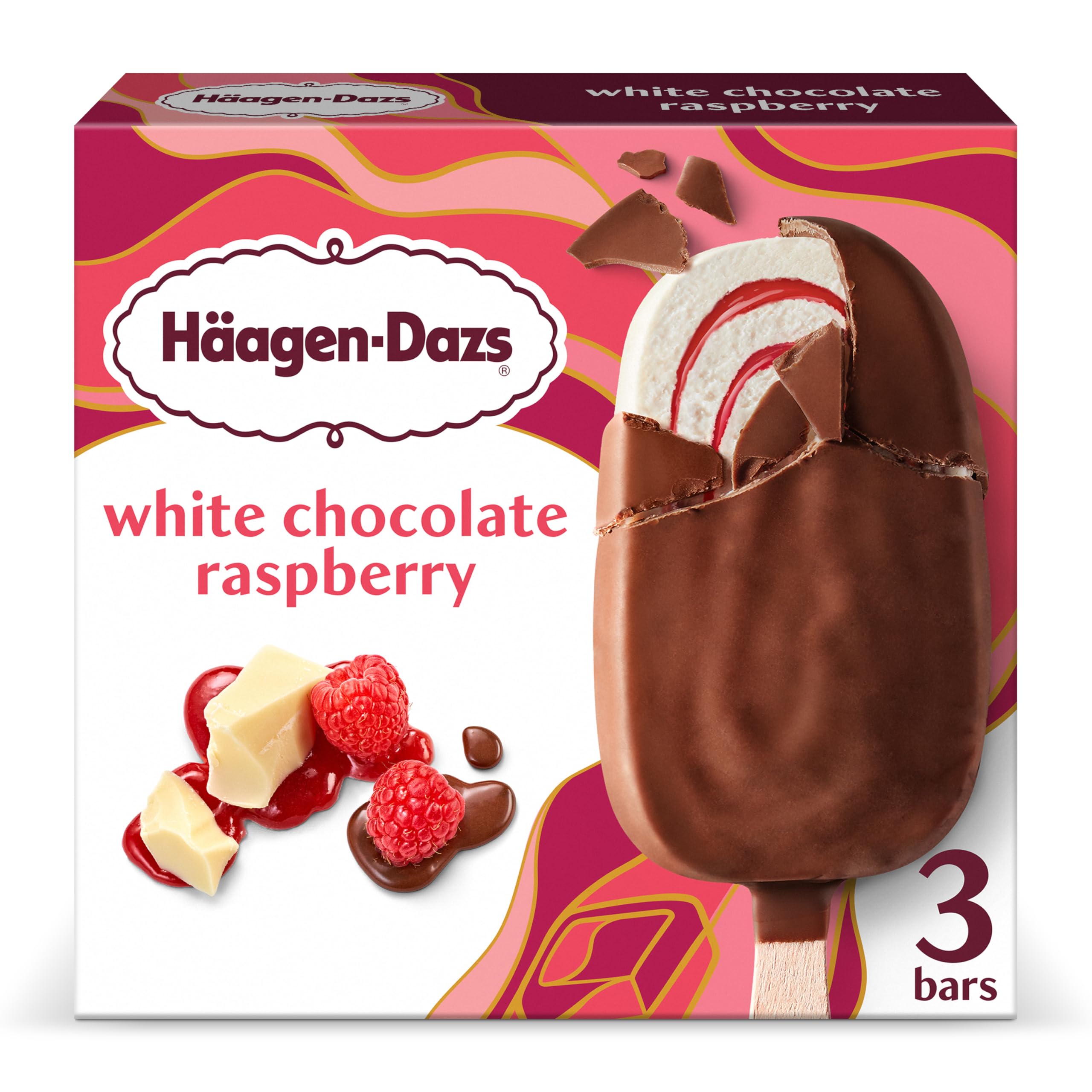 Amazon.com: Haagen-Dazs, White Chocolate Raspberry Ice Cream Bars