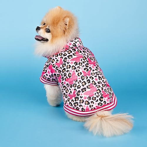 Miniatura 5 de Doggy Parton Chaqueta acolchada Butterfly Spot - XS, Rosa