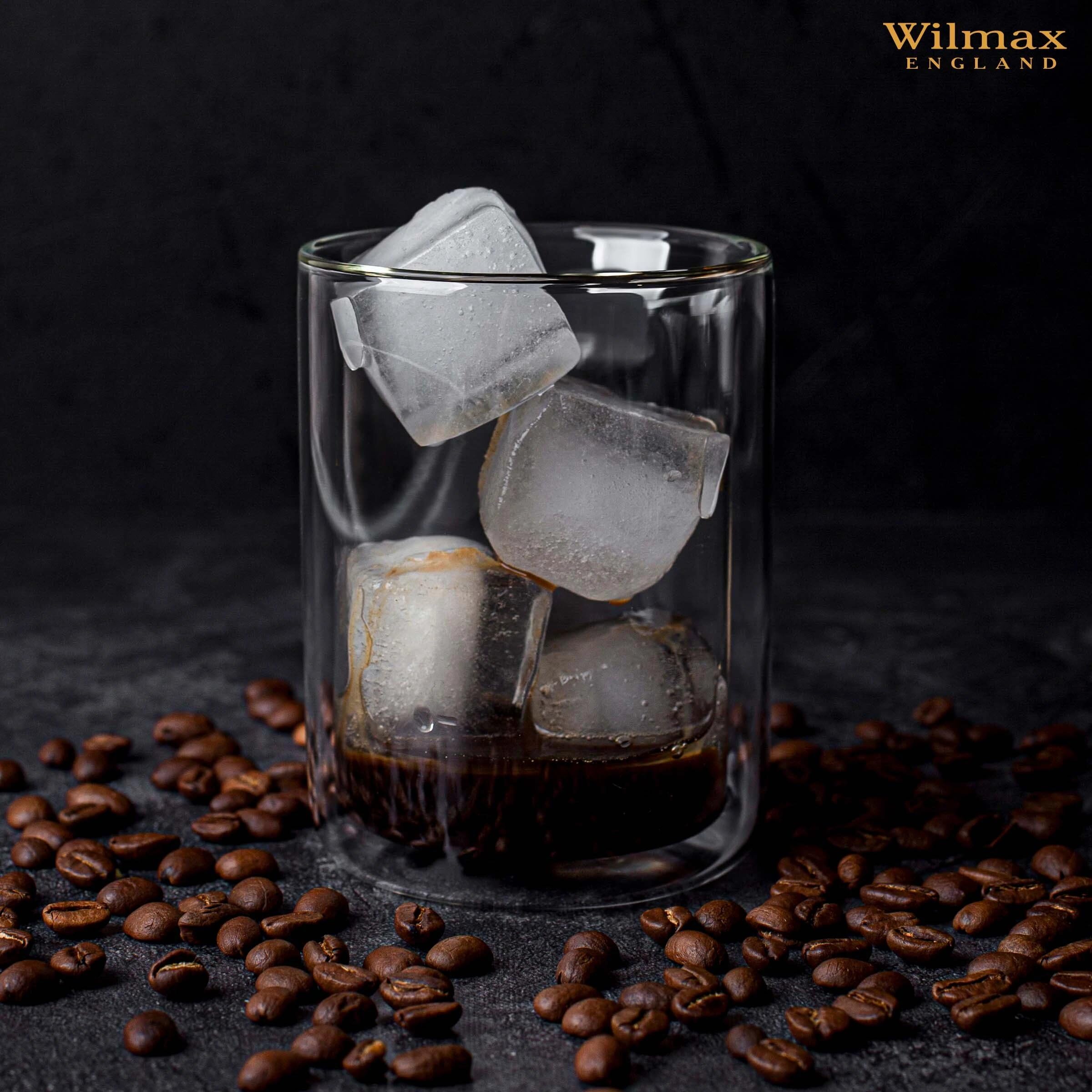 Wilmax | Thermogläser 400 ml | 6er-Set | Doppelwandige Gläser aus Borosilikatglas – Latte Macchiato Gläser, Kaffeegläser & Teegläser | Spülmaschinenfest