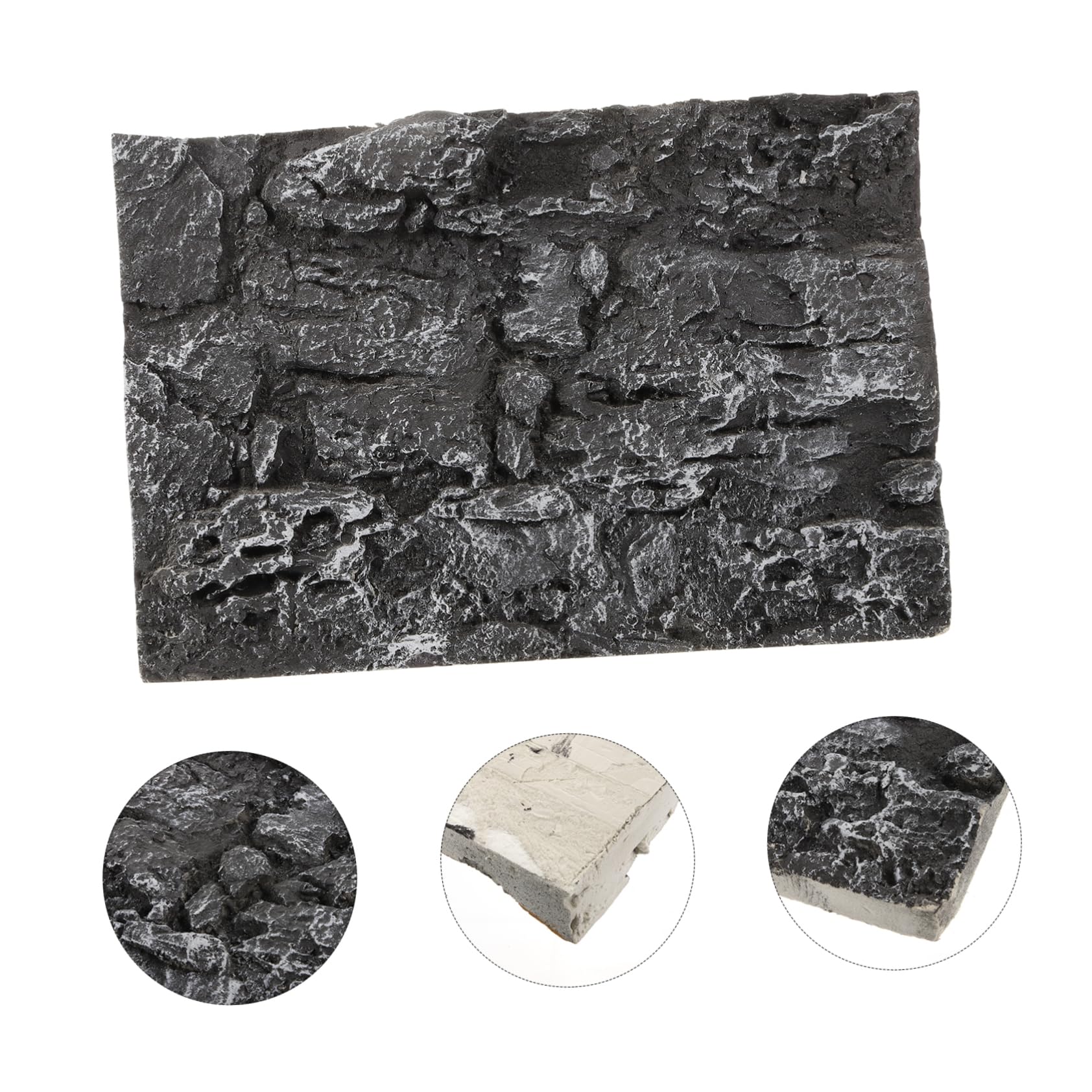 Hohopeti 6piezas Fondo para Acuarios y Terrarios Decoración De Tanque De Reptiles Paneles De Rocas para Peceras y Espacios Acuáticos para Tortugas y Lagartos Diseño Vibrante y Detallado