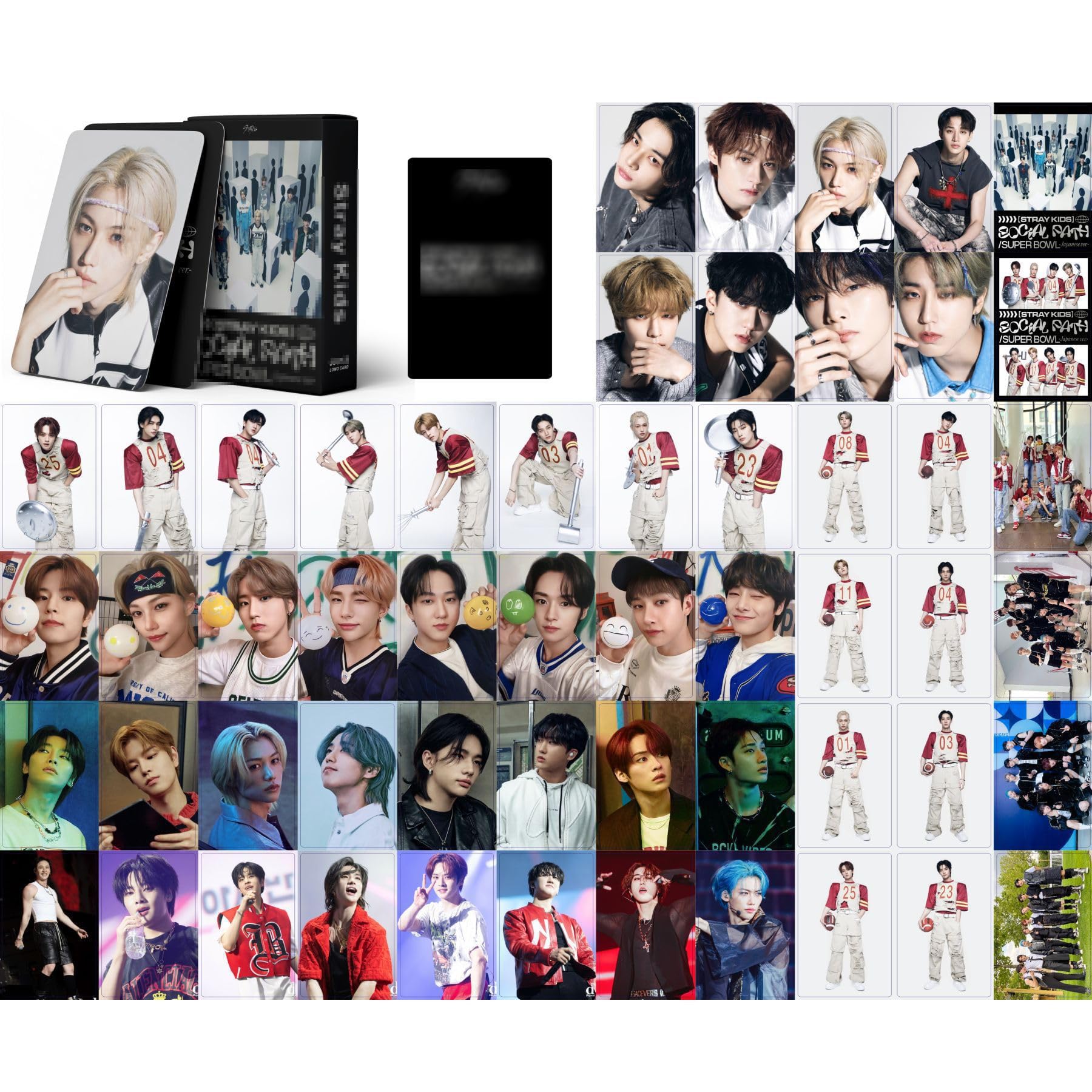 Stray Kids Lot De 50 Cartes Photo Laser LOMO Kpop - 5 Étoiles Carte Postale - Cadeau Pour Les Fans Et Filles
