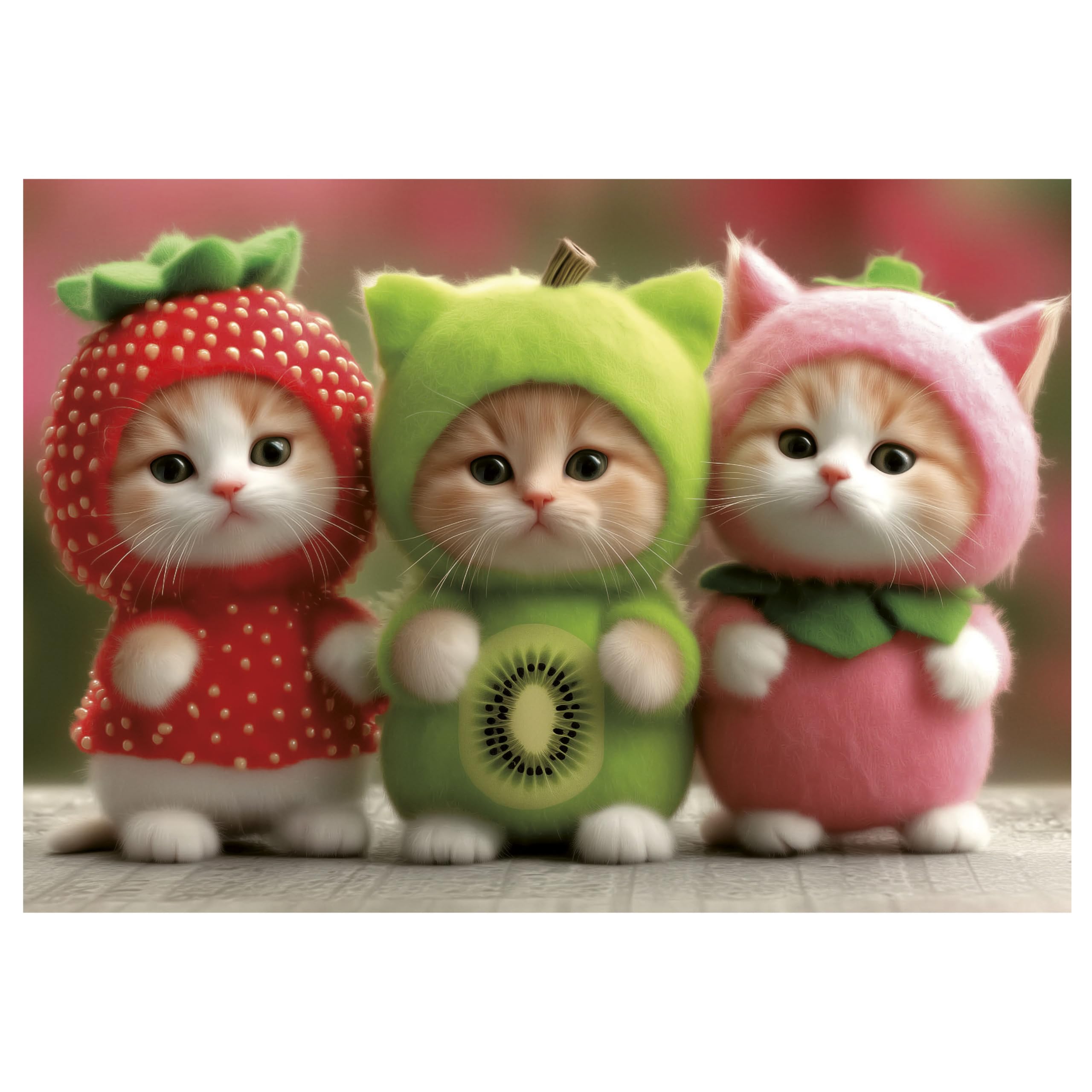 Educa - Puzzle Infantil de 200 Piezas | Gatitos Frutales | Medidas: 40 x 28 cm | Recomendado a Partir de 6 7 8 años (20496) - 2