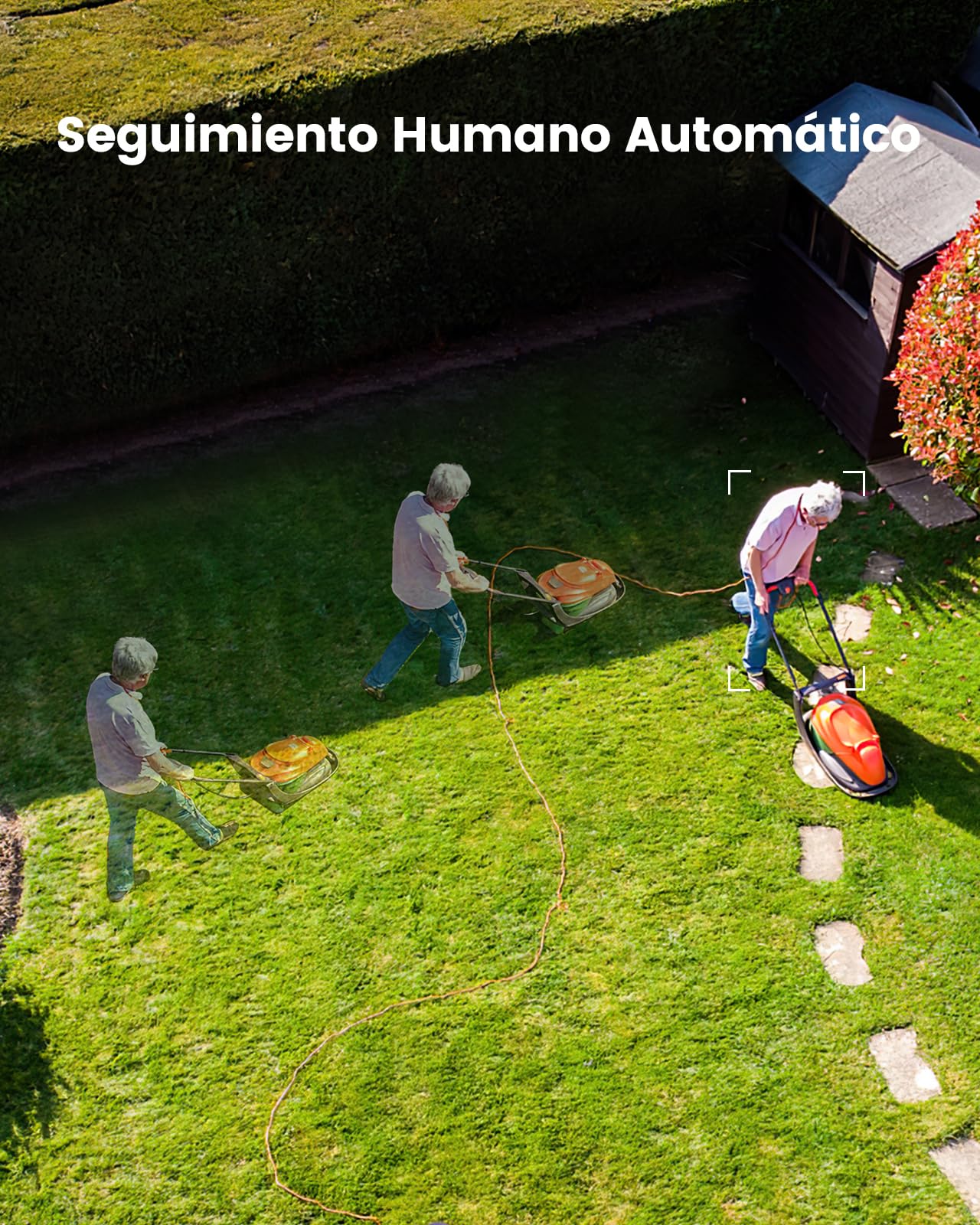 aosu 2 Paquetes Camara de Vigilancia WiFi Exterior Solar Cámaras Exteriores de Seguridad, Pannello Solare Fisso, 3MP 2K HD, 360 Gradi PTZ, Visione Notturna a Colori, Allarme Luminoso e Sonoro