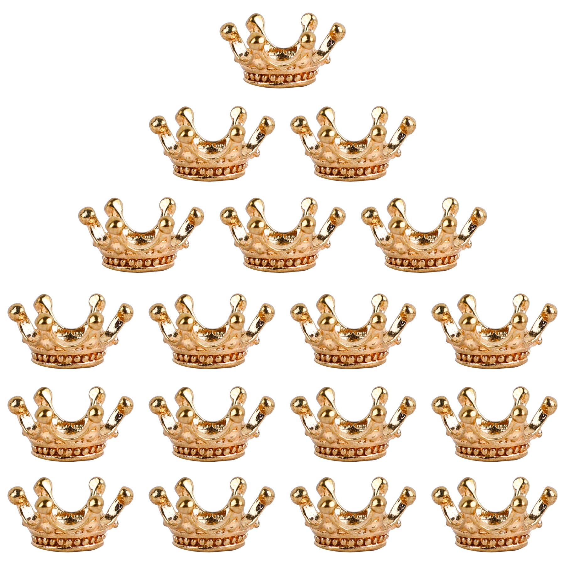 AUEAR, 3D Mini Lovely Crown Charms Findings Vintage Alloy Pendants for Jewelry Making DIY Crafting
