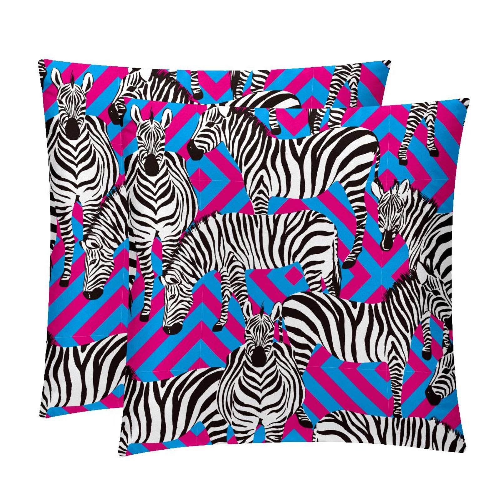 TDGKPZ Horse Tropical Throw Pillow Covers 2 Pack Cushion Cases Decorative Pillow Cases Home Decor 40x40cm
