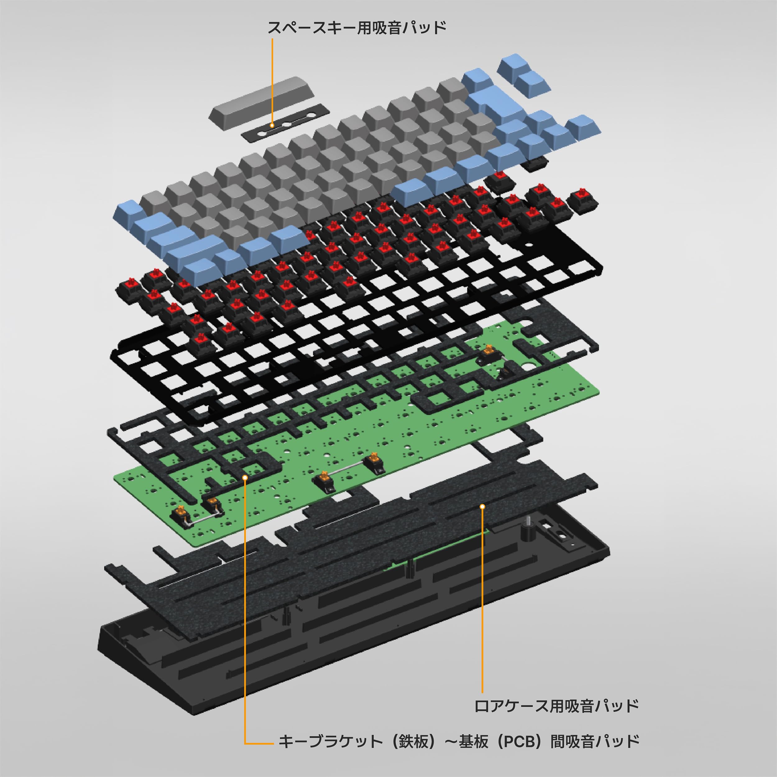 Amazon | LEOPOLD FC660MBT GRAYBLUE Bluetooth/USB-C 日本語配列 かな