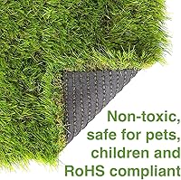 Vista 6 de Azulejos cuadrados de césped artificial, 12.2 x 12.2 pulgadas (paquete de 2)