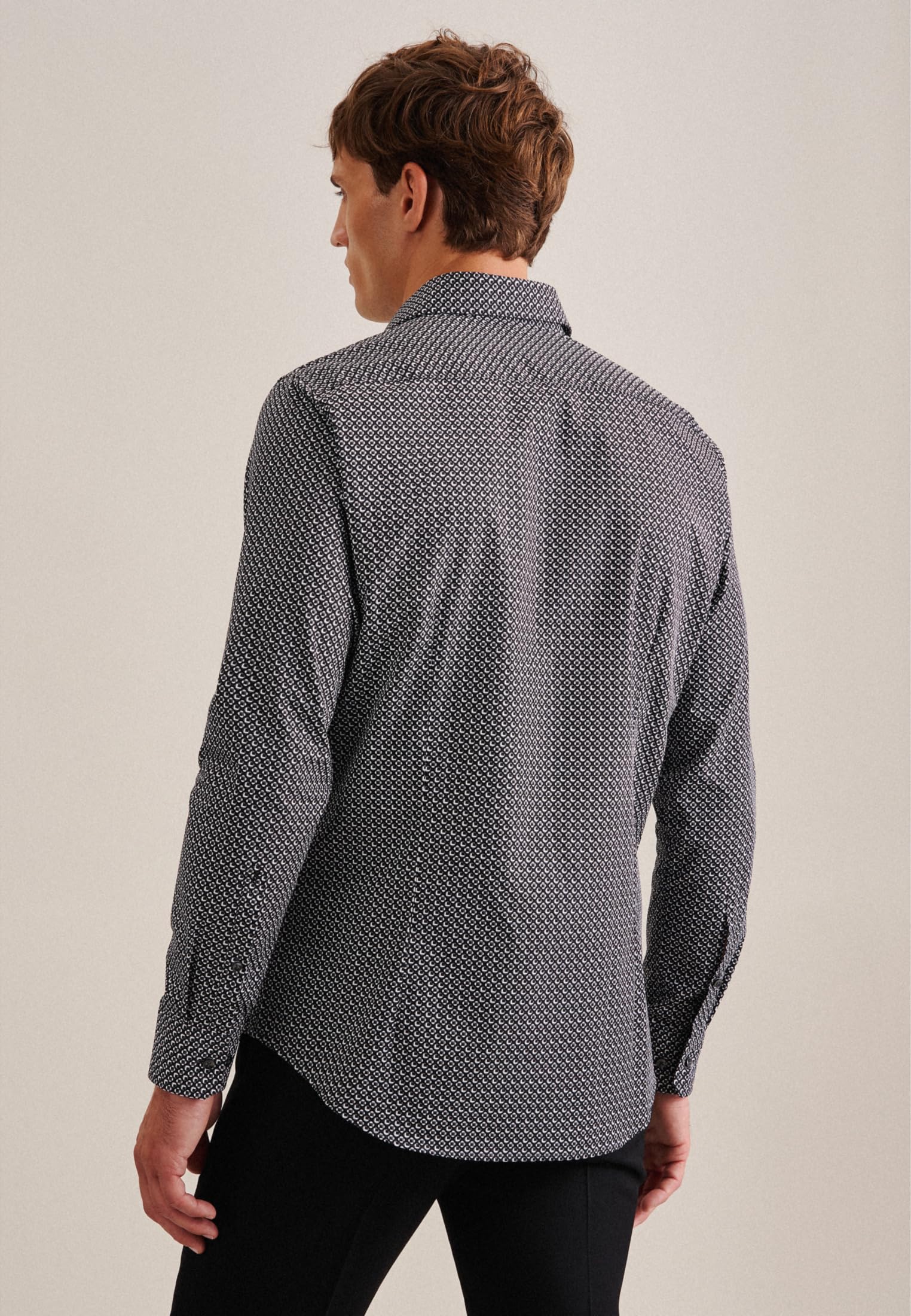 Seidensticker Herren Slim Fit Langarm Kragen Hemd