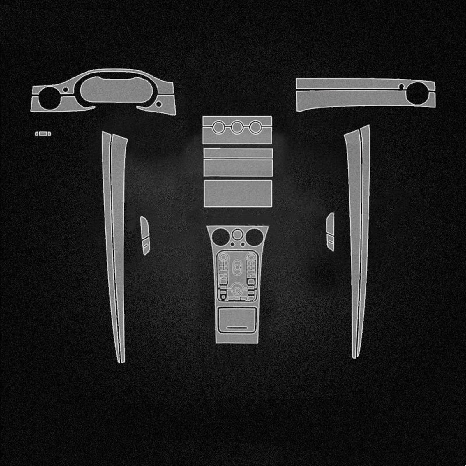 Film protection console Bentley Continental 2018-2021 efface rayures intérieur voiture