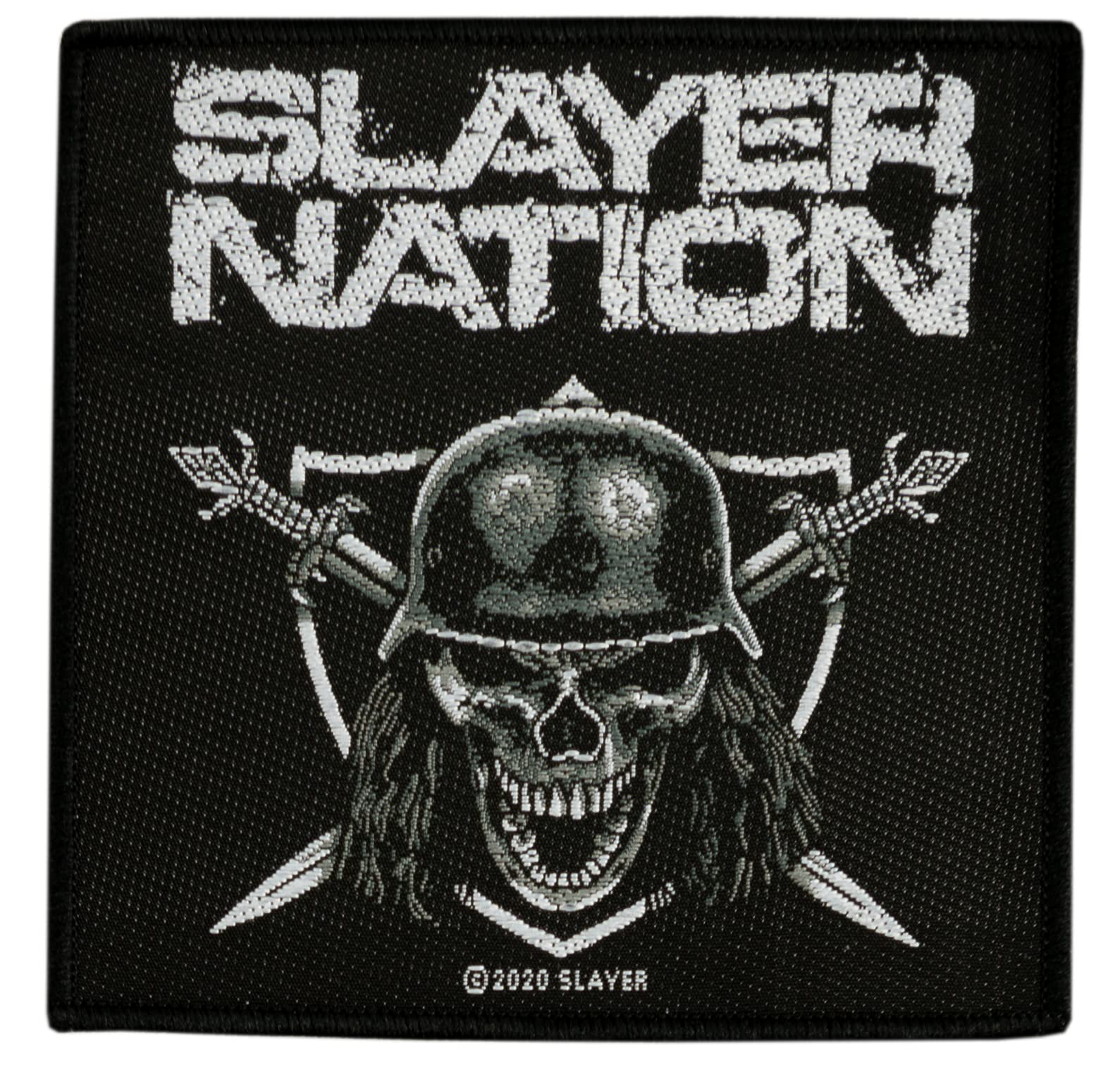 Slayer Nation sew-on patch, woven and licensed