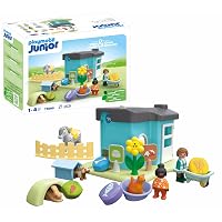 Playmobil Junior 71690 Pensione per animali, inclusi quattro animali domestici