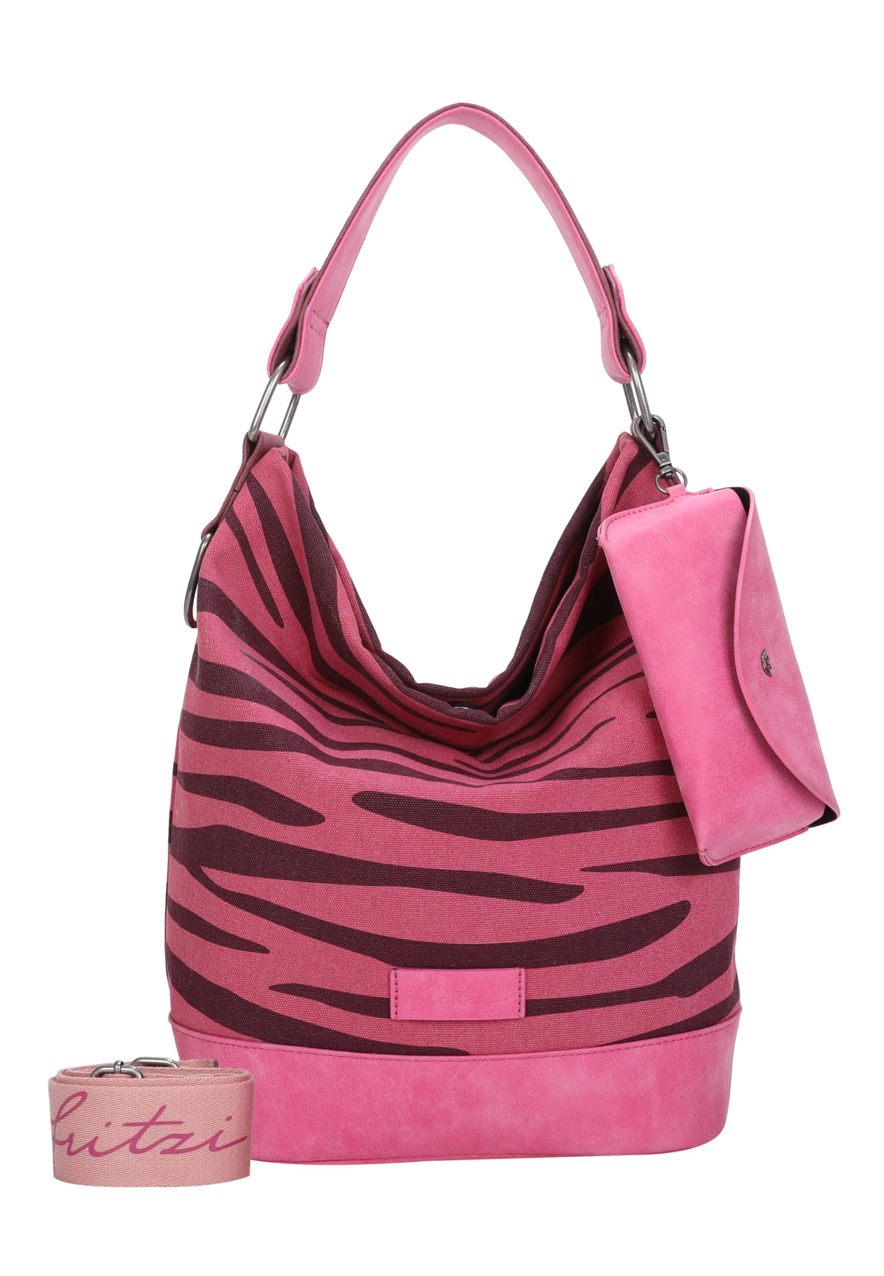 Fritzi aus Preußen Izzy07 Olga Hobo Bag Zebra Pink